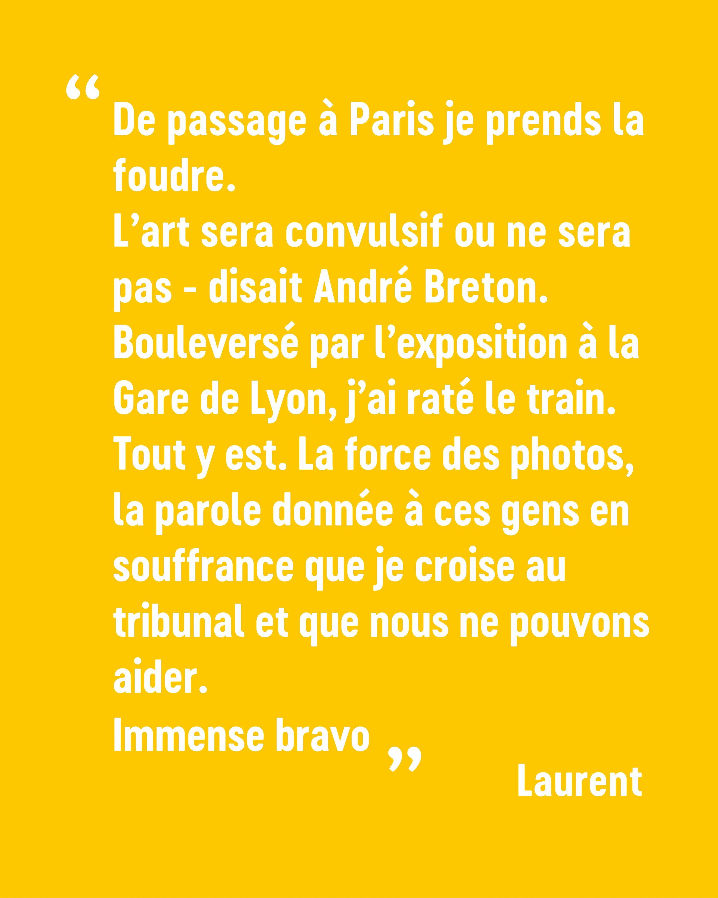 Vos messages nous donnent la force d'avancer dans notre travail de sensibilisation. 
Nous en recevons presque quotidiennement, venant de femmes et d'hommes qui connaissent les situations que nous d&eacute;non&ccedil;ons et qui se r&eacute;jouissent q