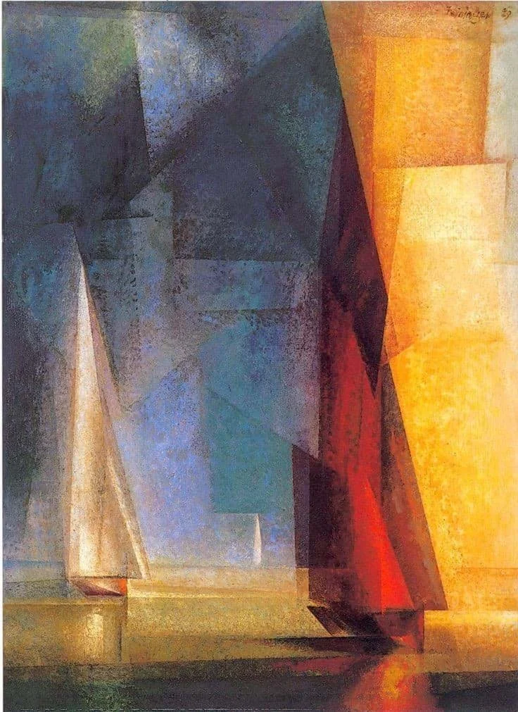 Wednesday Workshop: “The Music of Line” -  Painting in the Style of Lyonel Feininger, German-American Expressionist (In-person)
