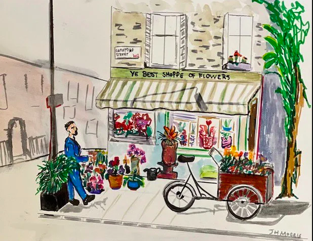 Urban Sketching on Location in Santa Monica with Shelley Levy 
