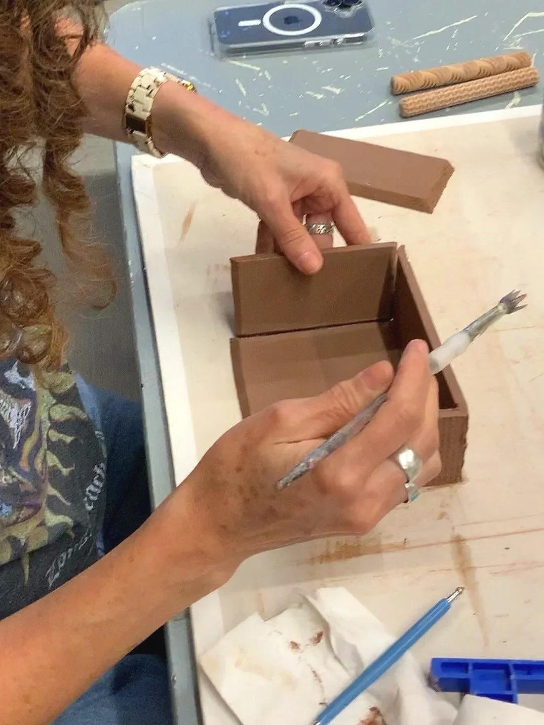 slab roller hand building adult night class