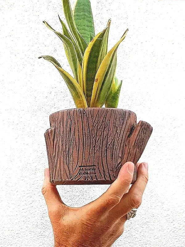 Handmade ceramic planter pot