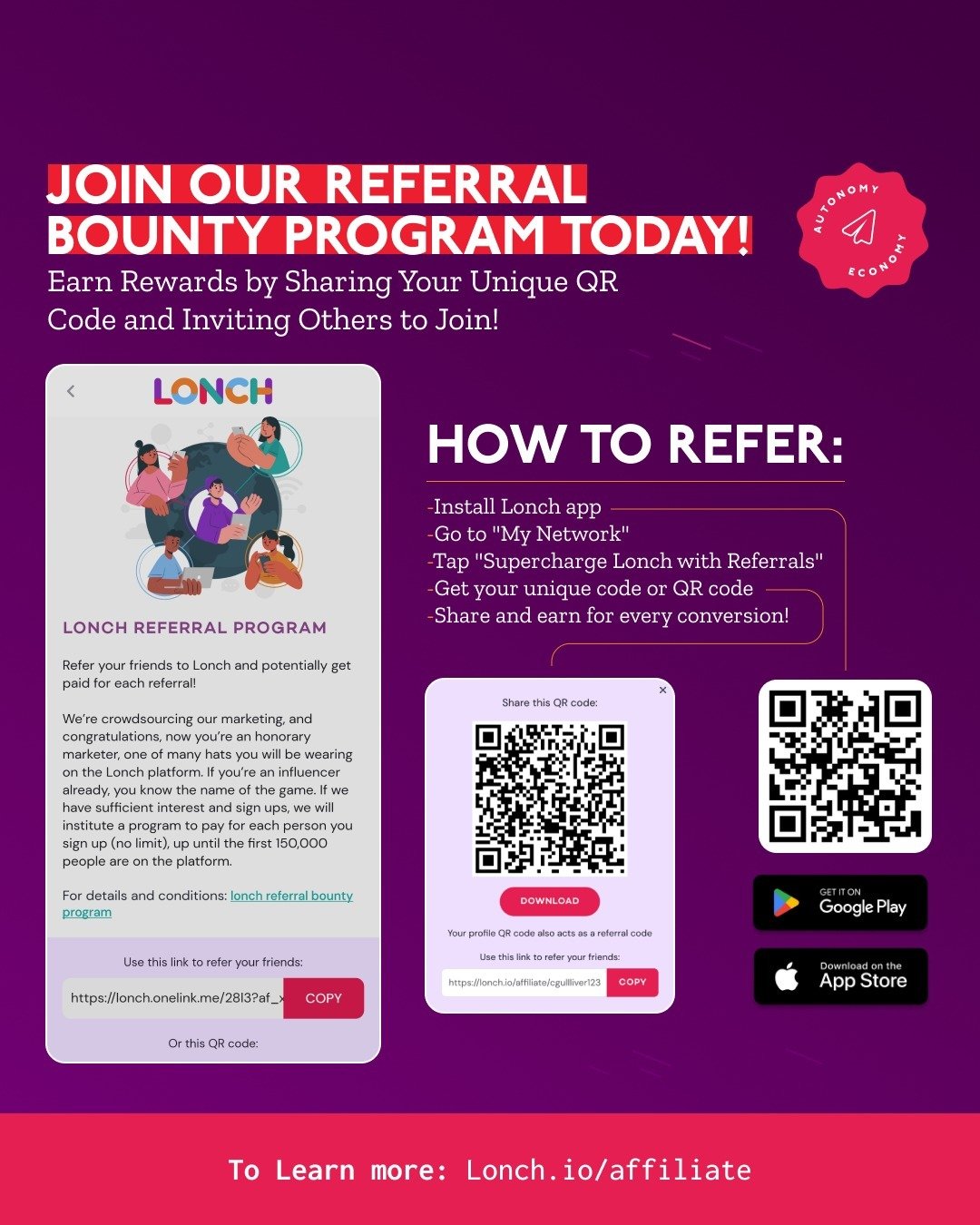 Lonch Referral Bounty Program &ndash; an opportunity to secure a steady revenue stream for the next decade! Simply refer friends, help expand our community, and reap generous rewards for each new member you bring aboard. The more, the merrier!

Wonde