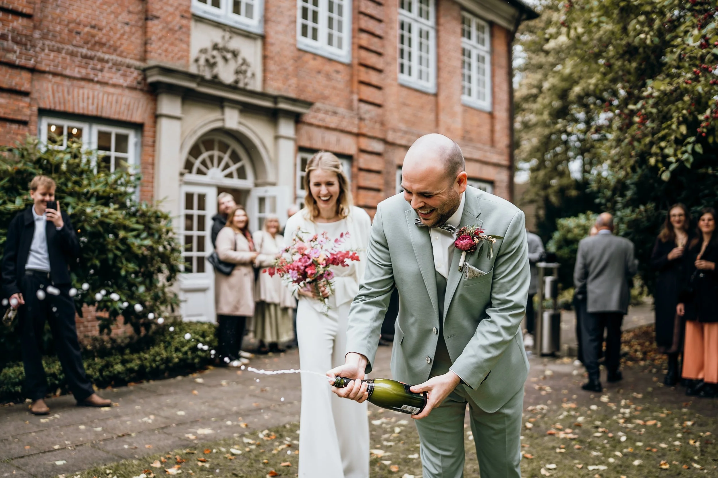Hochzeit Stavenhagenhaus Groß Borstel: Anne & Jan, Hochzeitsreportage Bild 9 von Hochzeitsfotograf Serkan Can