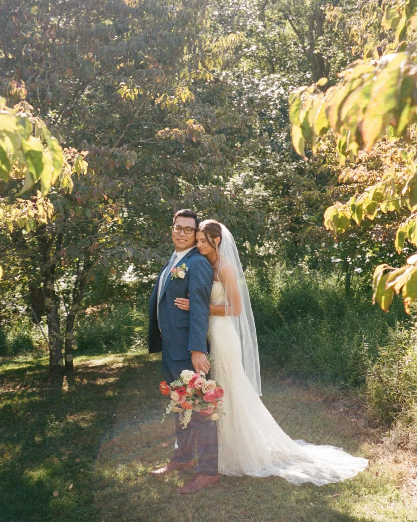 B&amp;L on 35mm 🎞️

Wedding Planner: @archevents.co 
Venue: @pghbotanicweddings 
Photography: @irismariephoto 
Florals: @thefarmersdaughterflowers 
Band: @bachelorboysband 
Cake: @thebutterwoodbakeconsortium 
Transportation: @elitecoachtransportatio