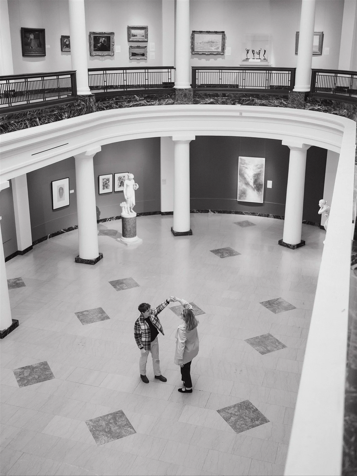 When your love story feels like it belongs in an art gallery, you take your engagement photos inside of a museum. 

Just a few more months until Susy and Ethan&rsquo;s winter wedding! 

-
#michiganengagementphotographer #annarborphotographer #detroit