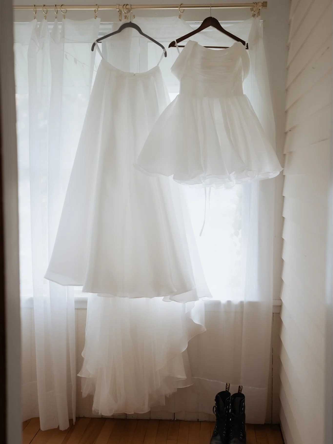 Stephanie and Jeff getting ready @brownstonehaus and his parents&rsquo; home. 

Both perspectives bring a sense of fullness to the story. Two people getting ready separately, moving toward the same moment. Two lives becoming one.

Their day was quite