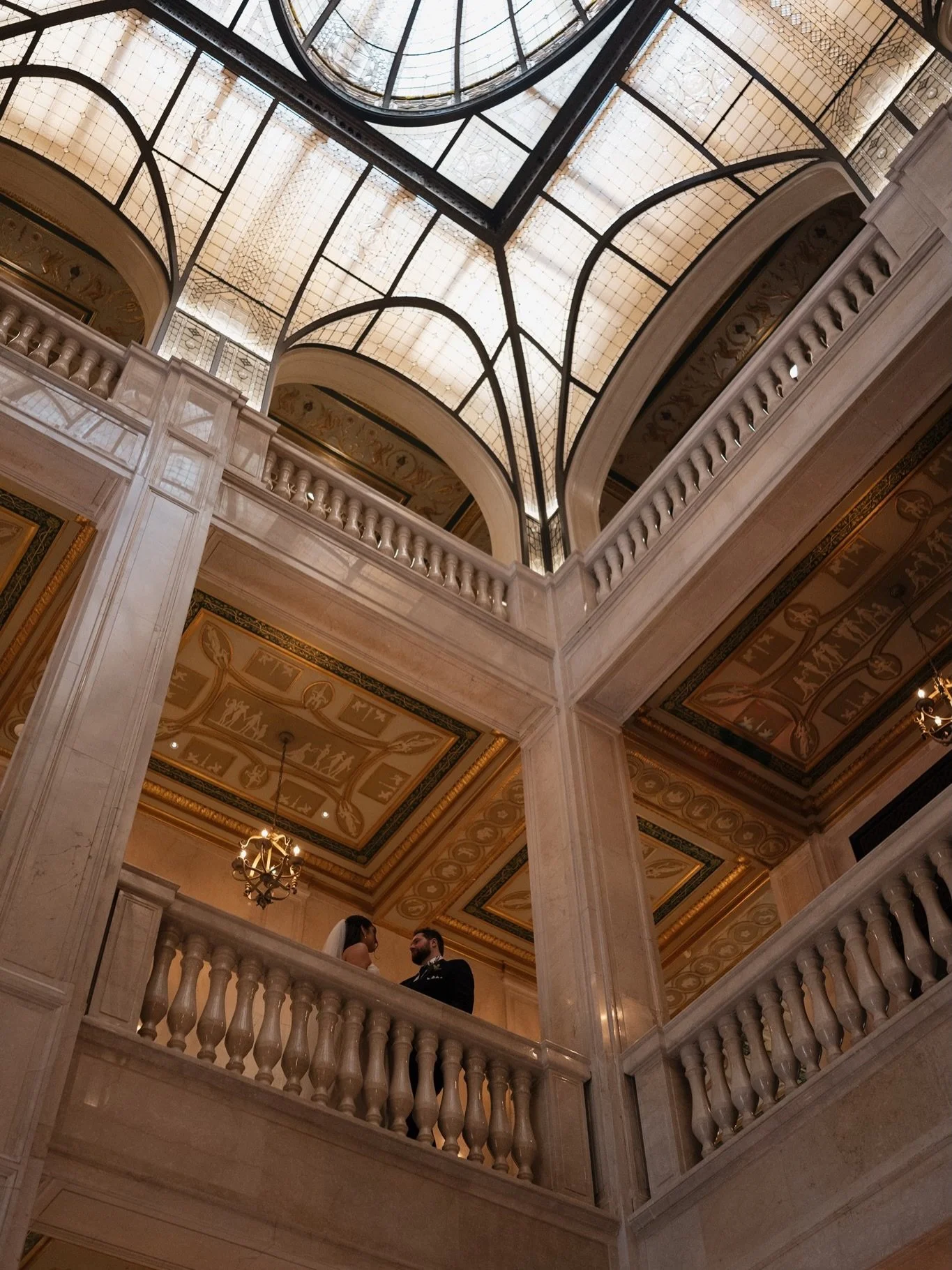 Alaina and Jacob at their wedding at Book Tower. 

We built in a 30 min window for portraits since Book Tower is a larger building and it takes some time to walk from place to place. Portraits is one of my favorite times of day because we&rsquo;re cr