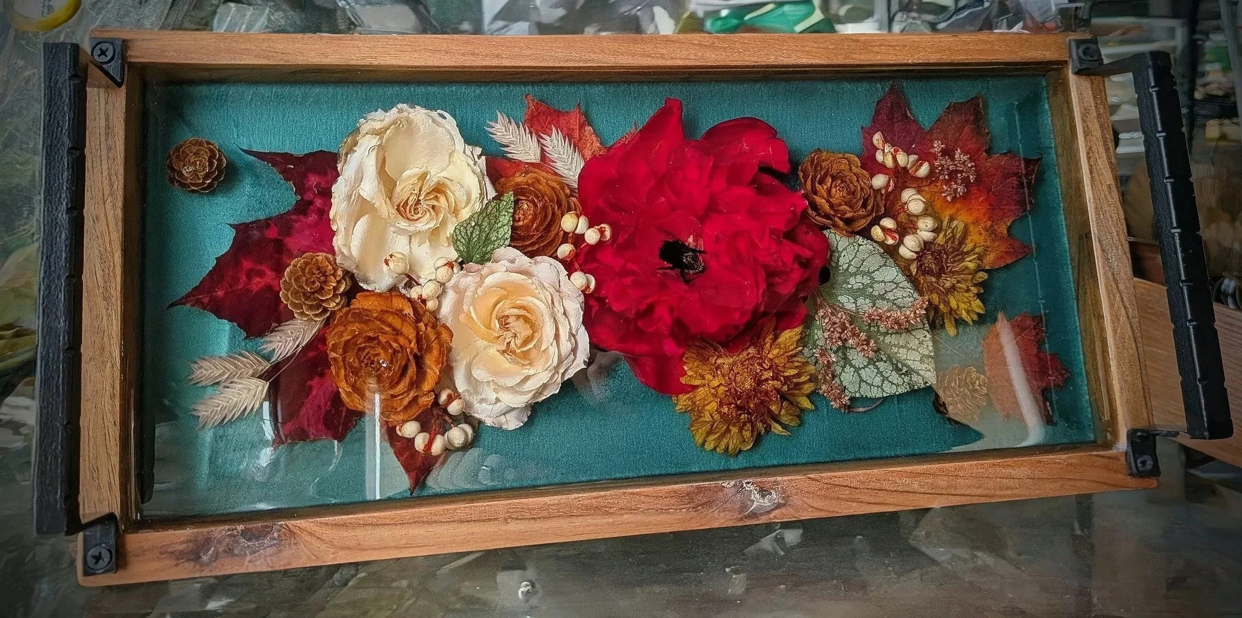 Rest and Reset - Handcrafted Botanical Resin Art