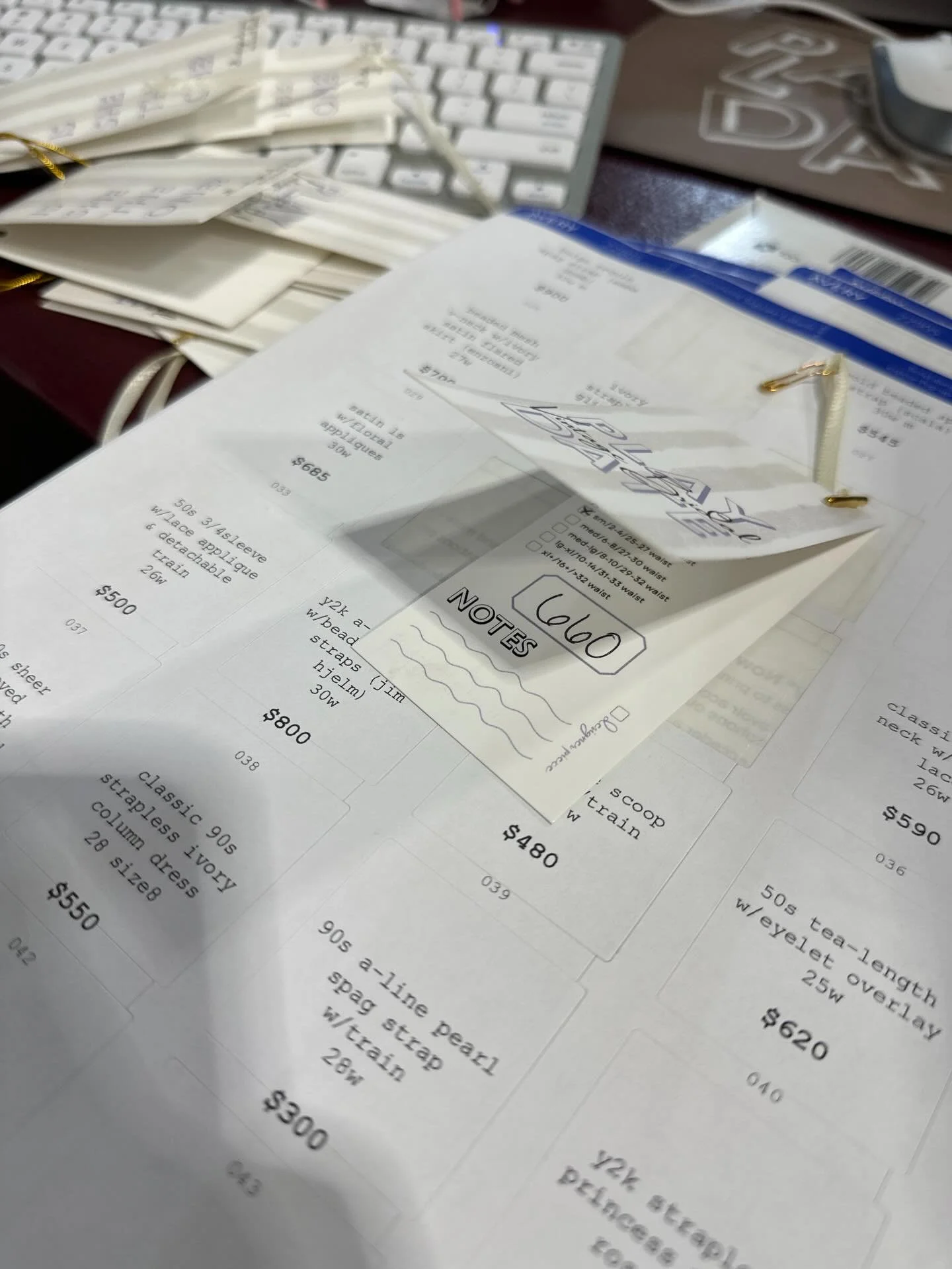 Some pricing transparency&hellip;

Our vintage wedding gowns average in price around the 600-700 range. As an average, that means plenty are less and a few are more (none surpassing the average wedding dress price at the 2k mark, as of now!). We hand