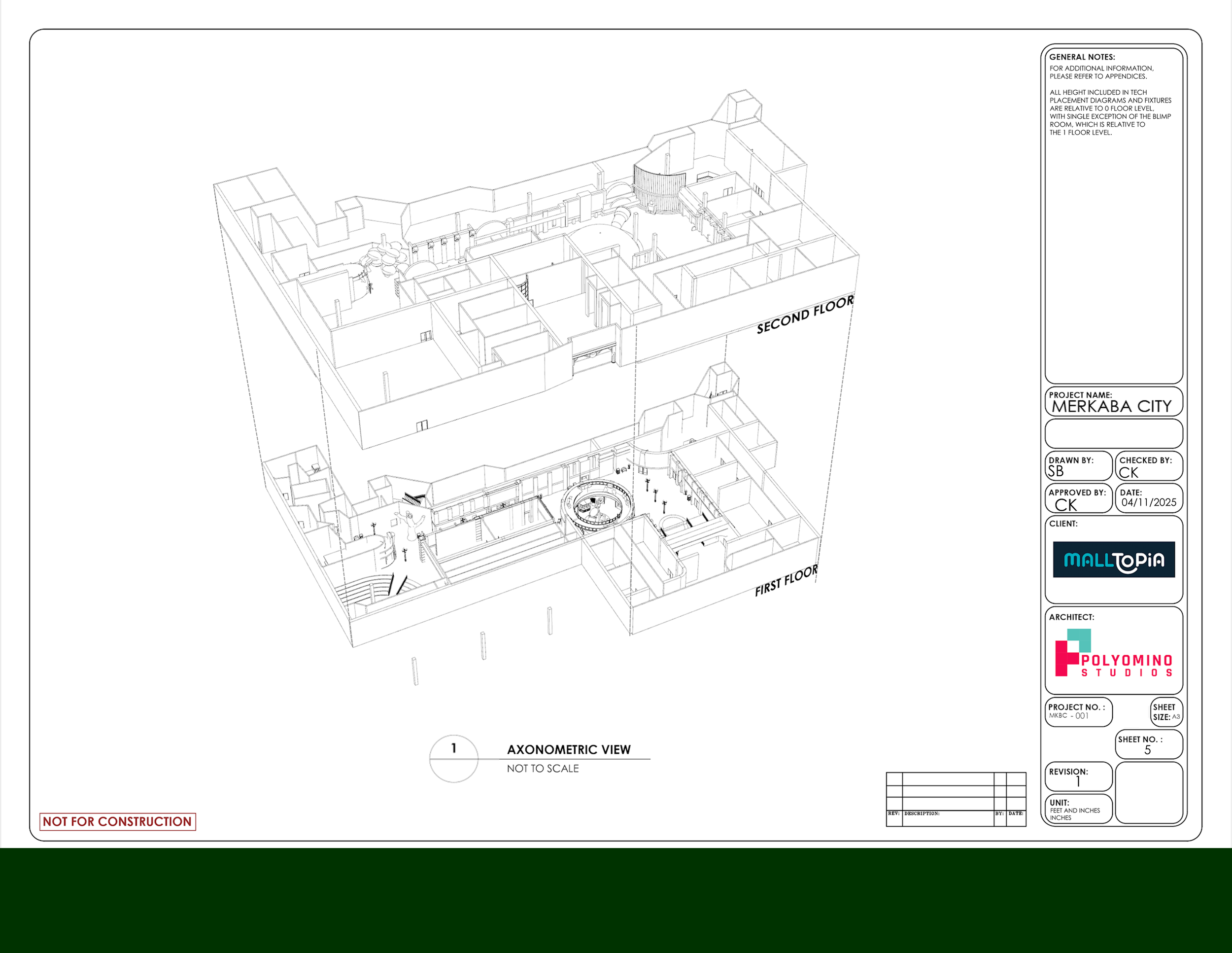 Axonometric View, Merkaba City