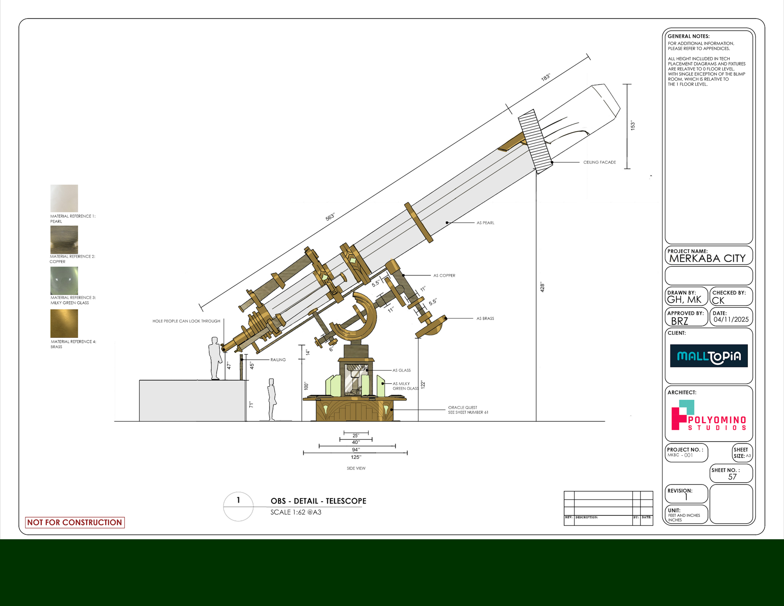 Telescope Design Detail, Observatory
