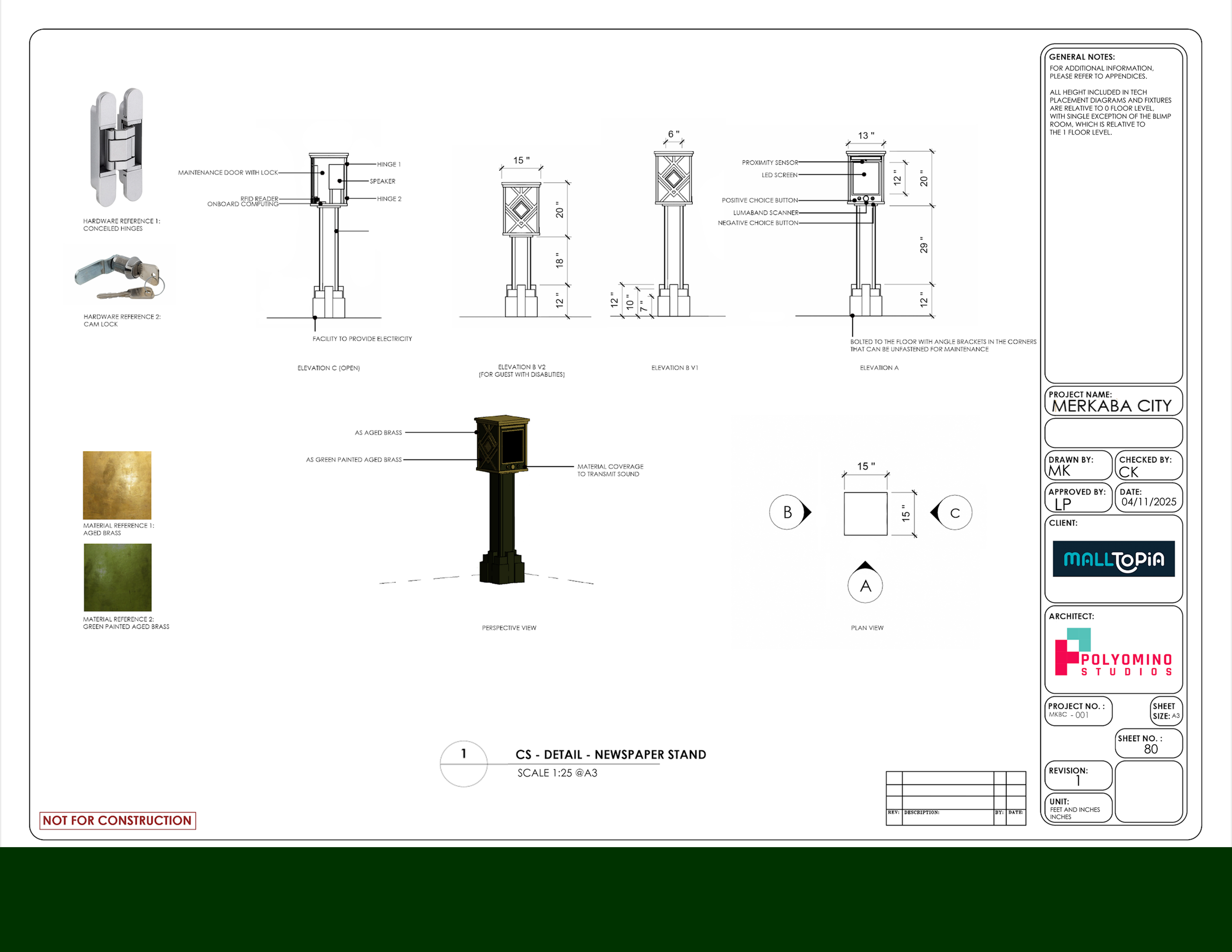 Newspaper Stand Detail, City Square