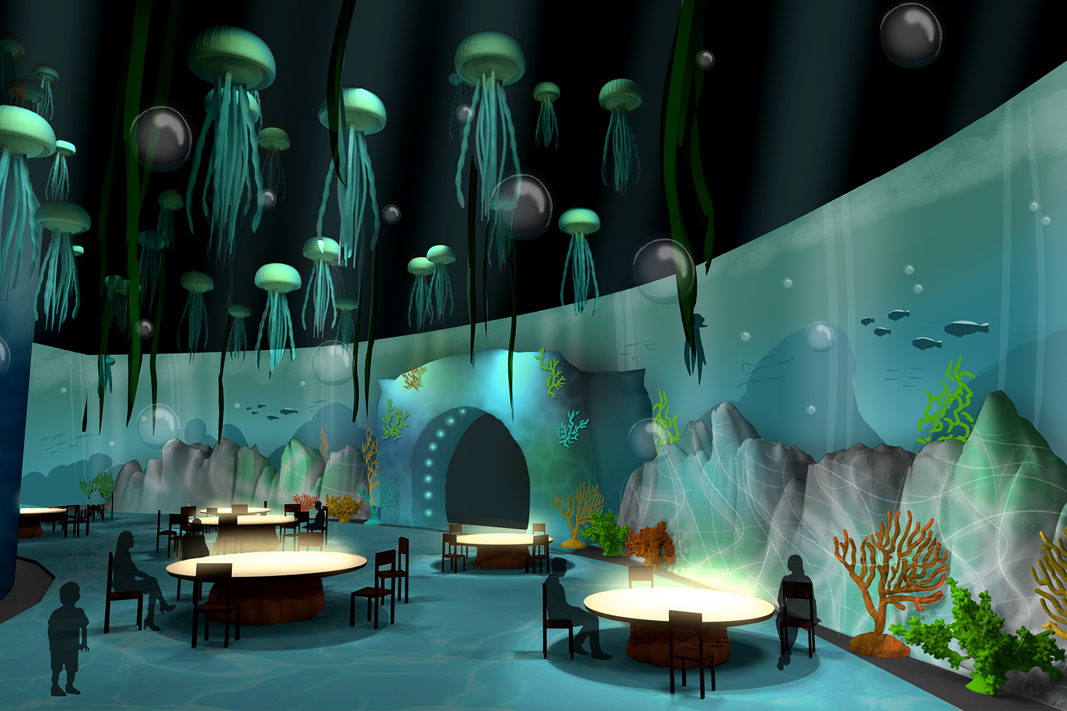 Bloom Ocean Scene