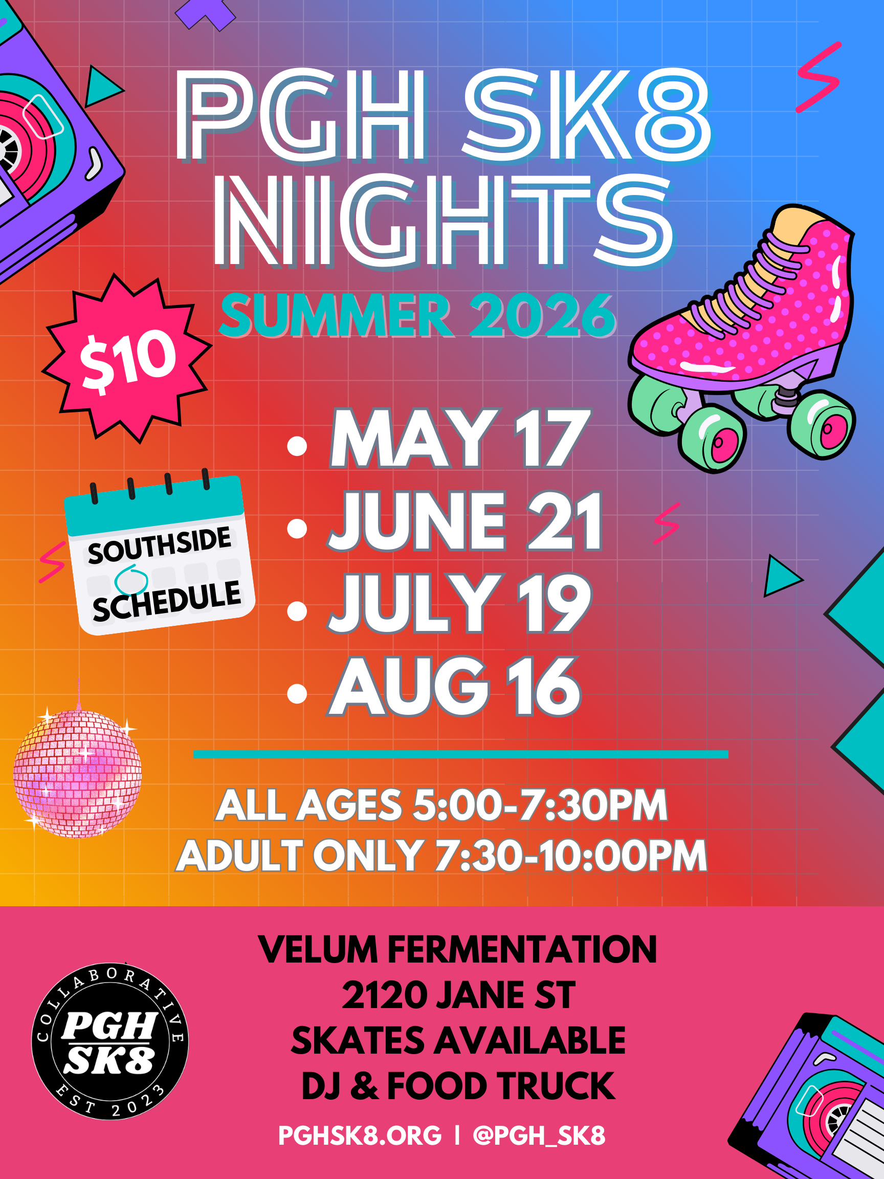 PGH SK8 Night @ Velum - All Ages Session 