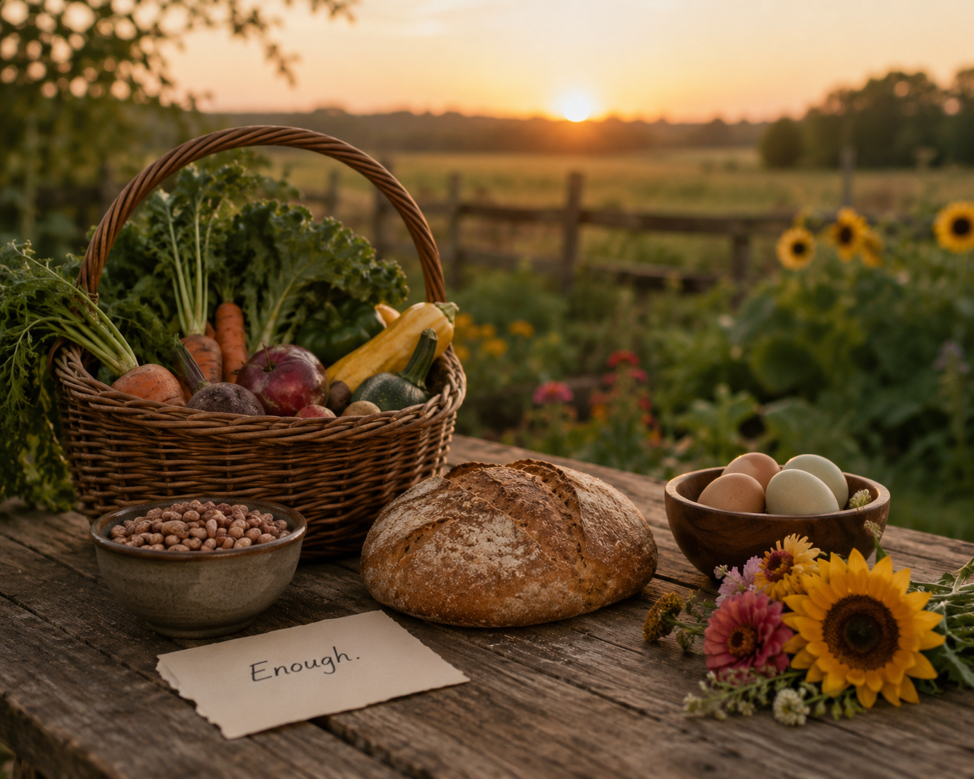 Enough Is a Harvest Too
