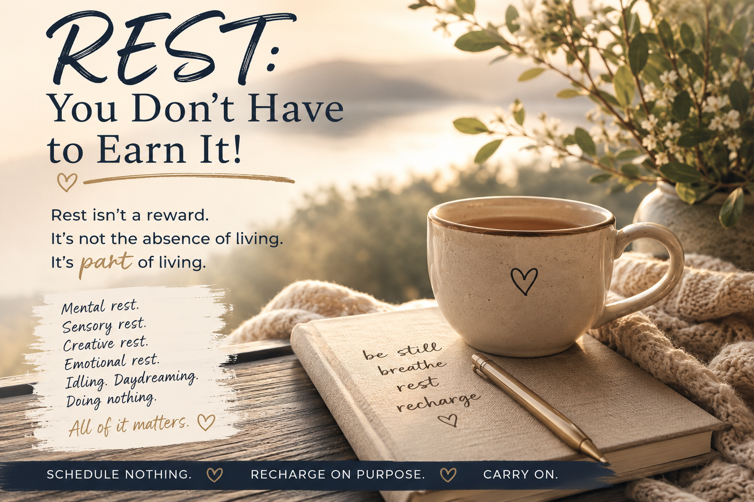REST: You Don't Have to Earn It!