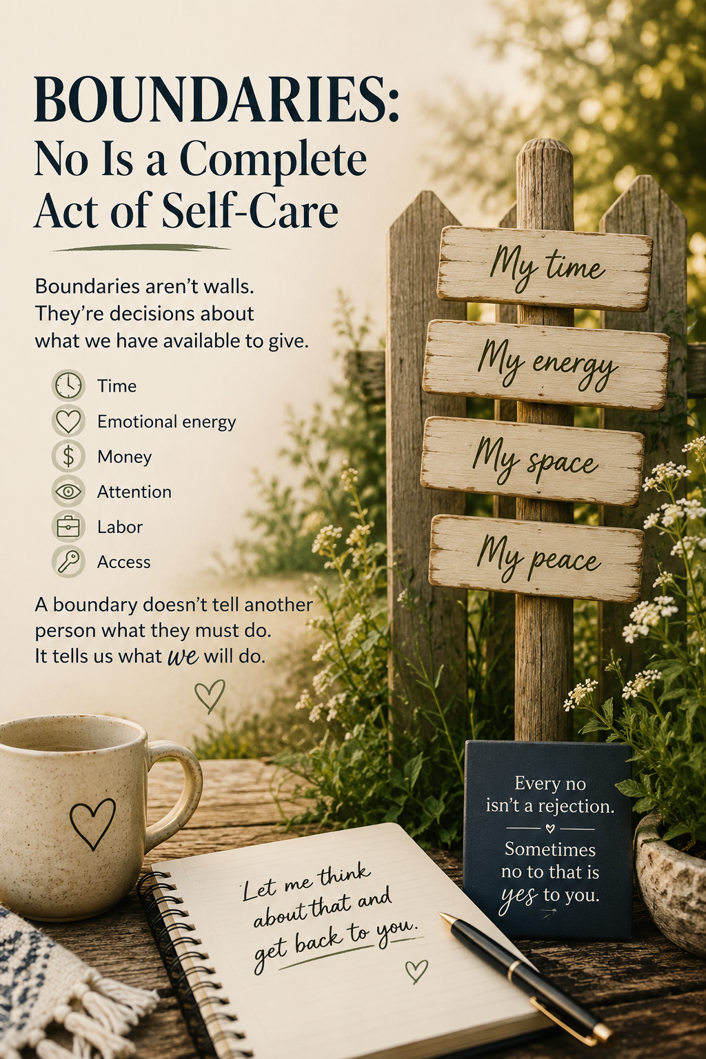 BOUNDARIES: No Is a Complete Act of Self-Care