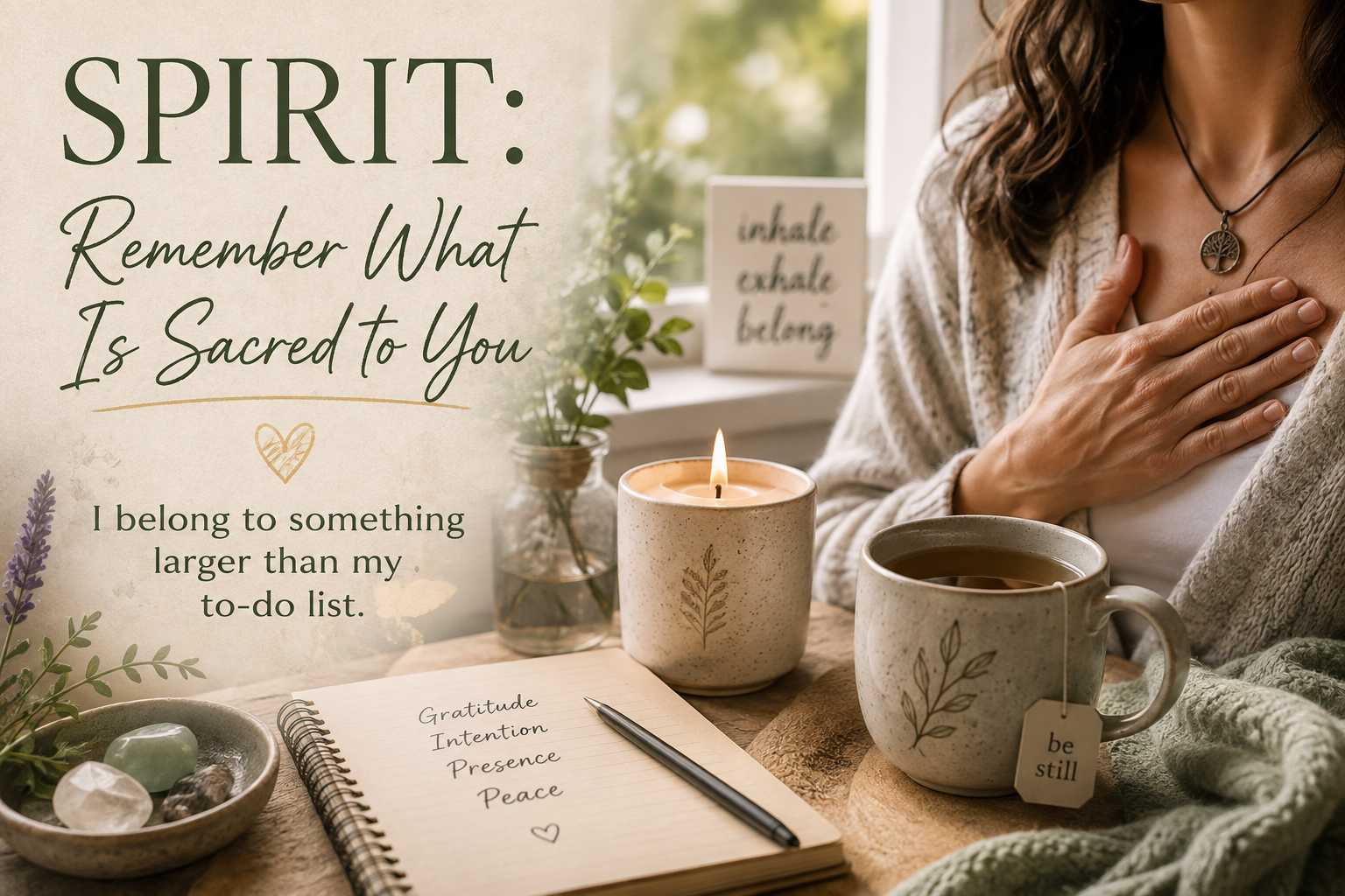SPIRIT: Remember What Is Sacred to You