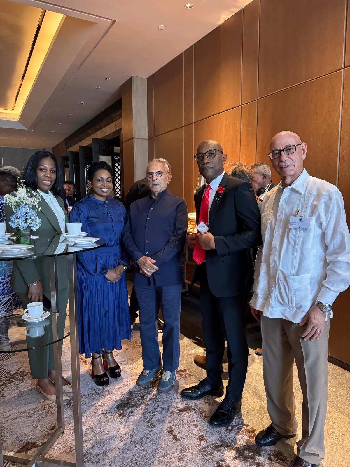 Dr. Philbert Aaron and colleagues with His Excellency José Ramos-Horta, President of Timor-Leste and 1996 Nobel Peace Prize laureate (3rd from left) — during an official visit to Timor-Leste, May 2025.