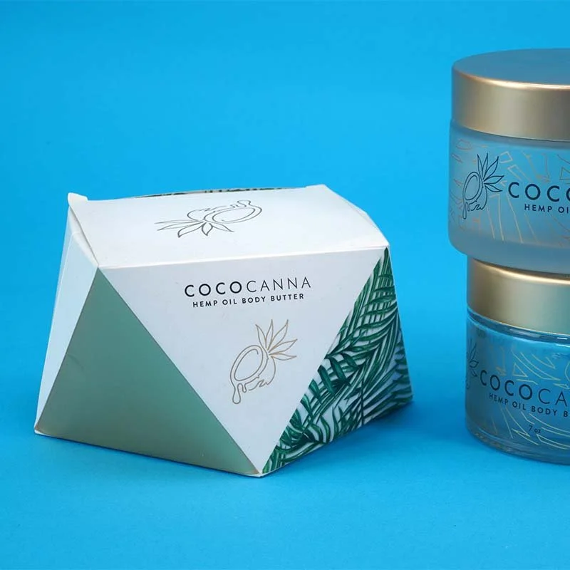 Custom box and jar for Cococanna hemp oil body butter