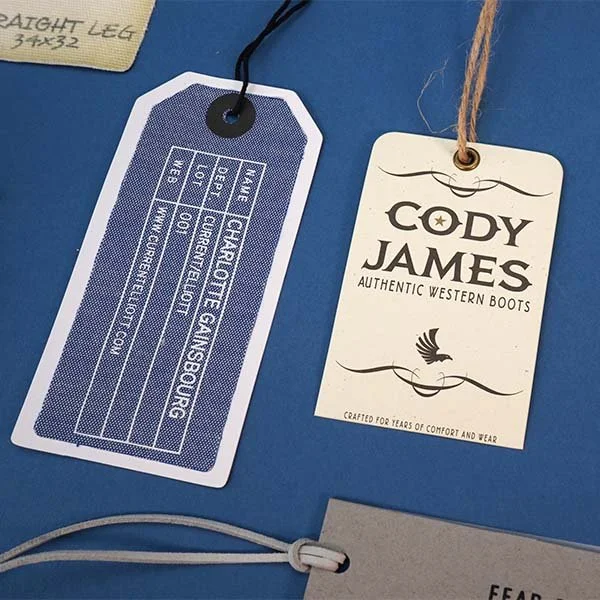 Hang Tags for Charlotte Gainsbourg and Cody James