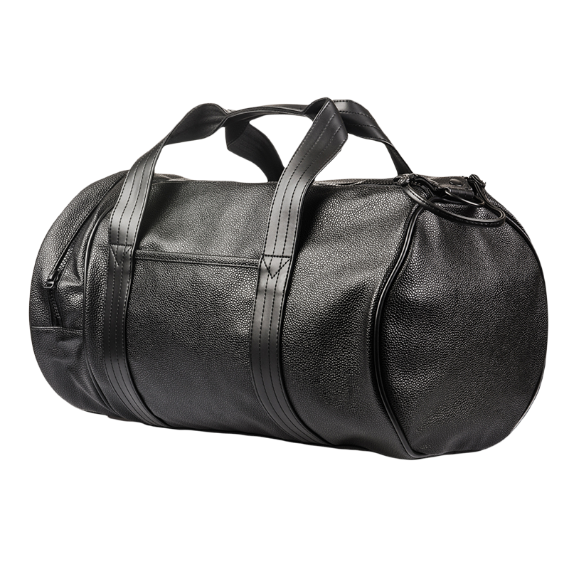 Custom Made Black Leather Duffle Bags