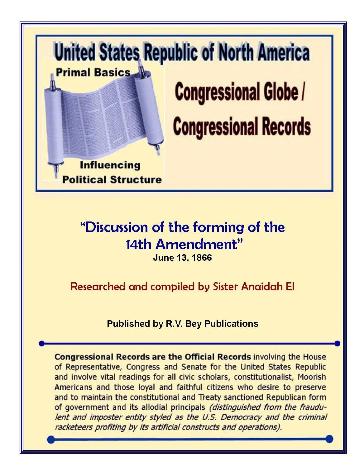 Forming 14th Amendment - Congressional Records