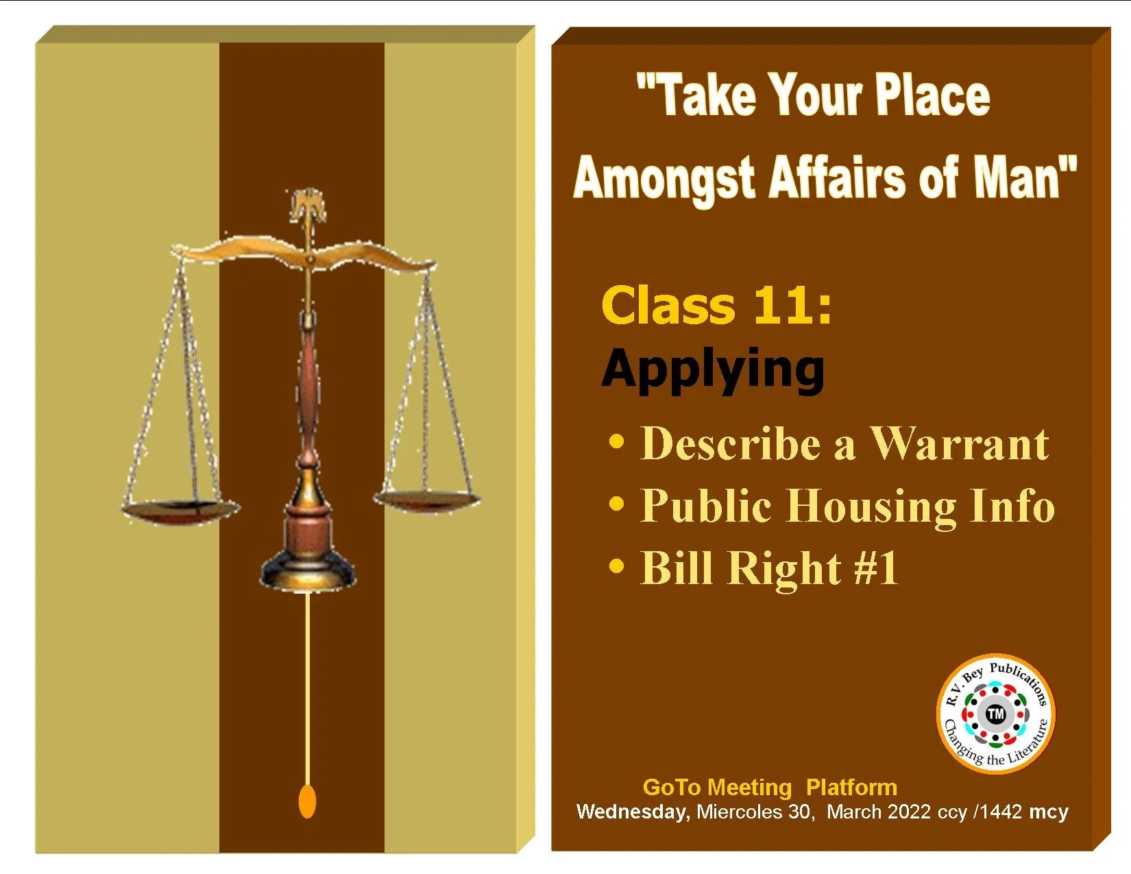 CIV #11 - What Is A Court? - Describe a Warrant