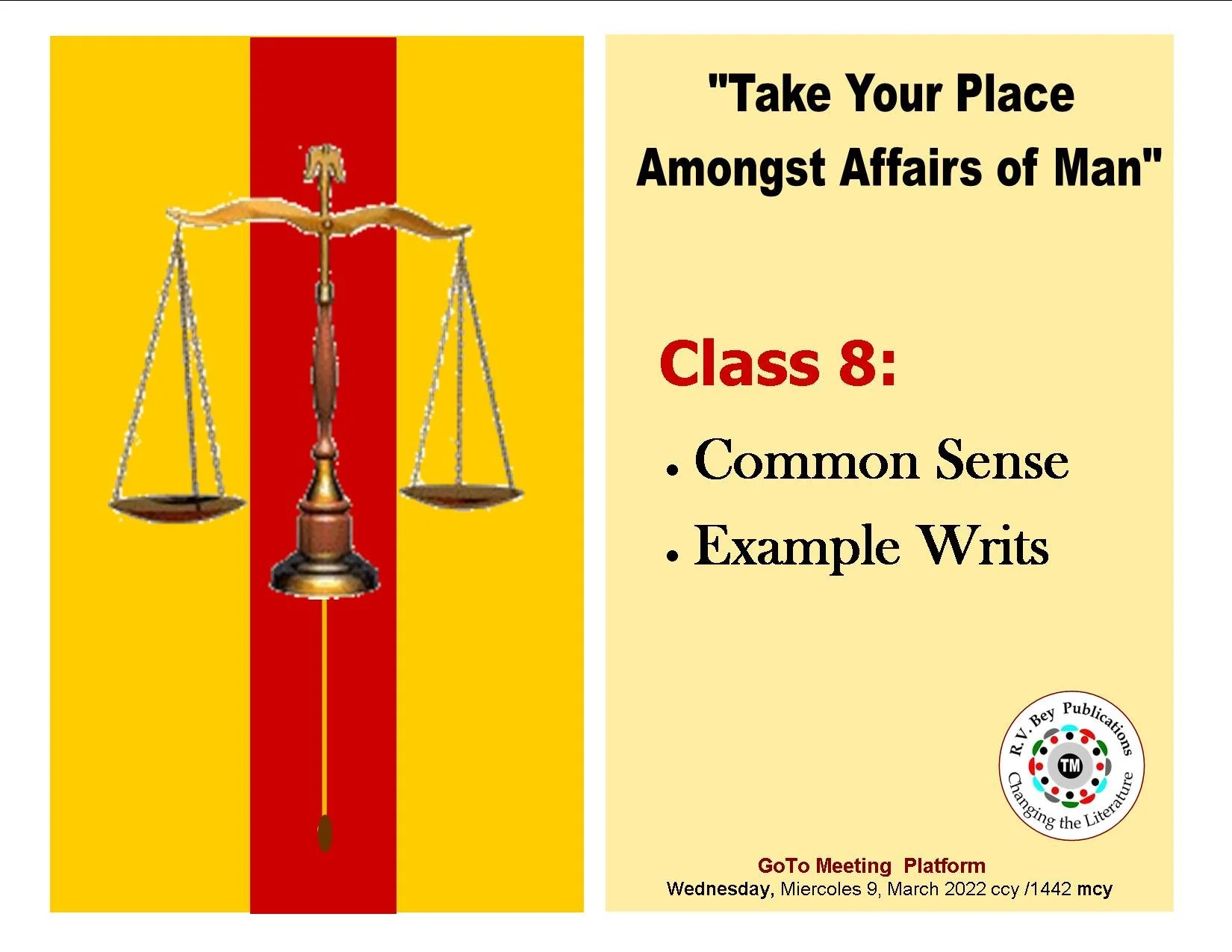 CIV #8 - Common Sense -Example Writs