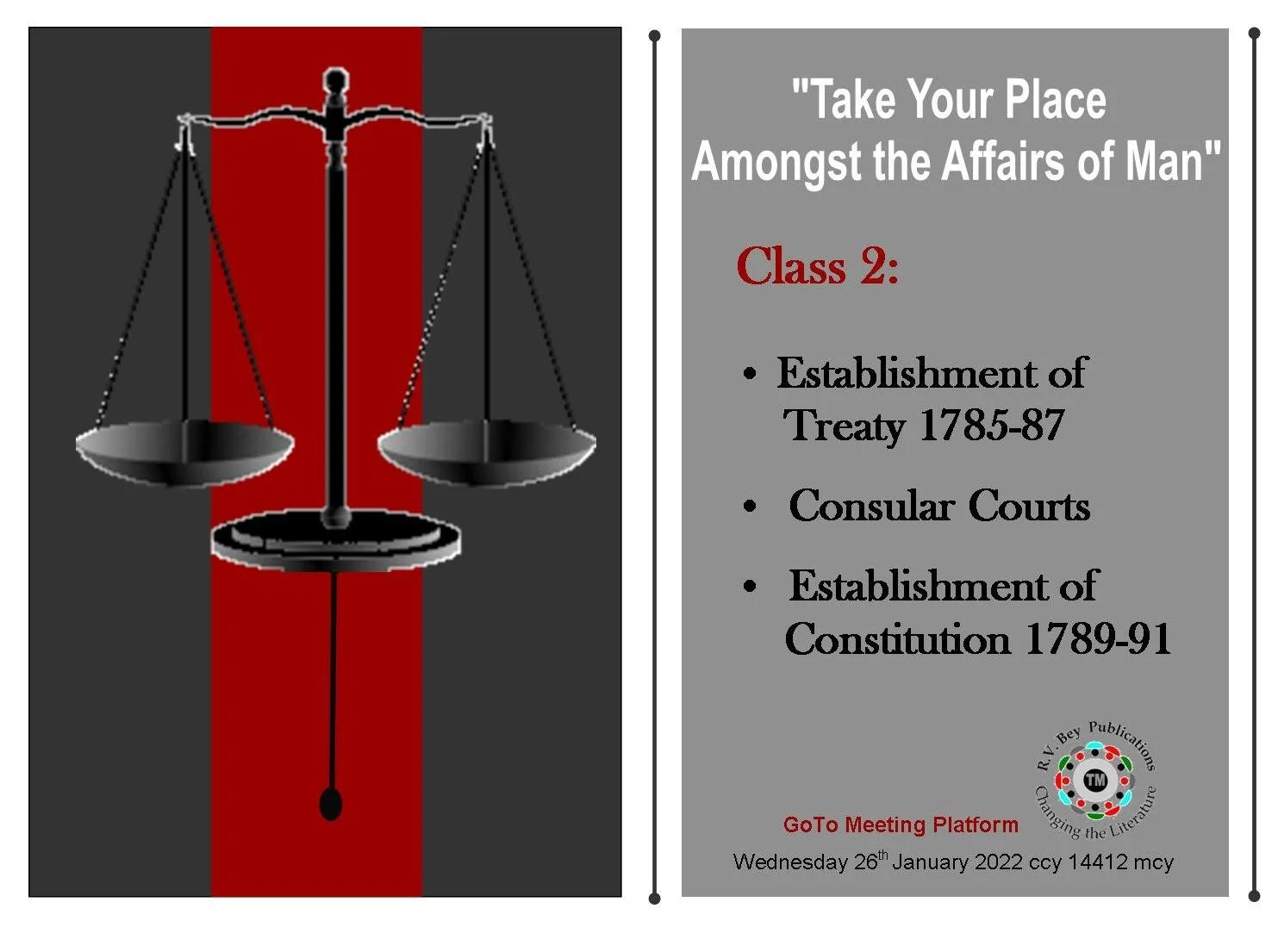 CIV #2 - Establishing Treaty, Constitution, Consular Courts