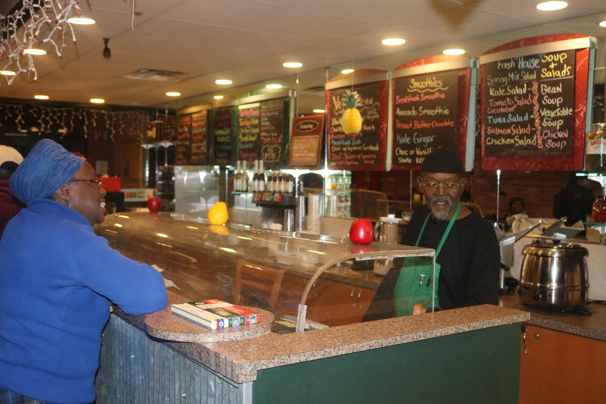 Shamballa's restaurant Vineland NJ, 2018 
Sis Karen Bey
Bro Azeem Bey