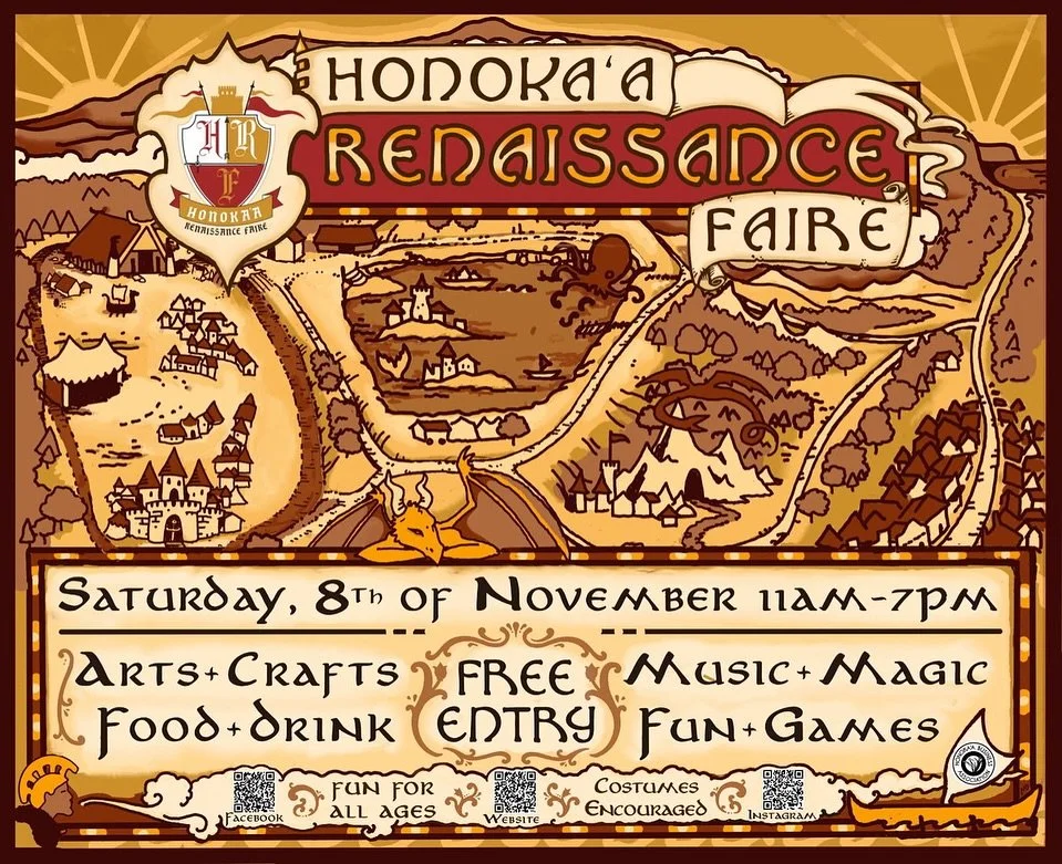 ✨ The wonders of aura photography returns to Honokaʻa! ✨

Dragon Fire Studios will be bringing aura photography, intuitive readings, and wizard energy to the Honokaʻa Renaissance Faire Saturday, Nov. 8 (11am&ndash;7pm).

Stop by our booth to step int