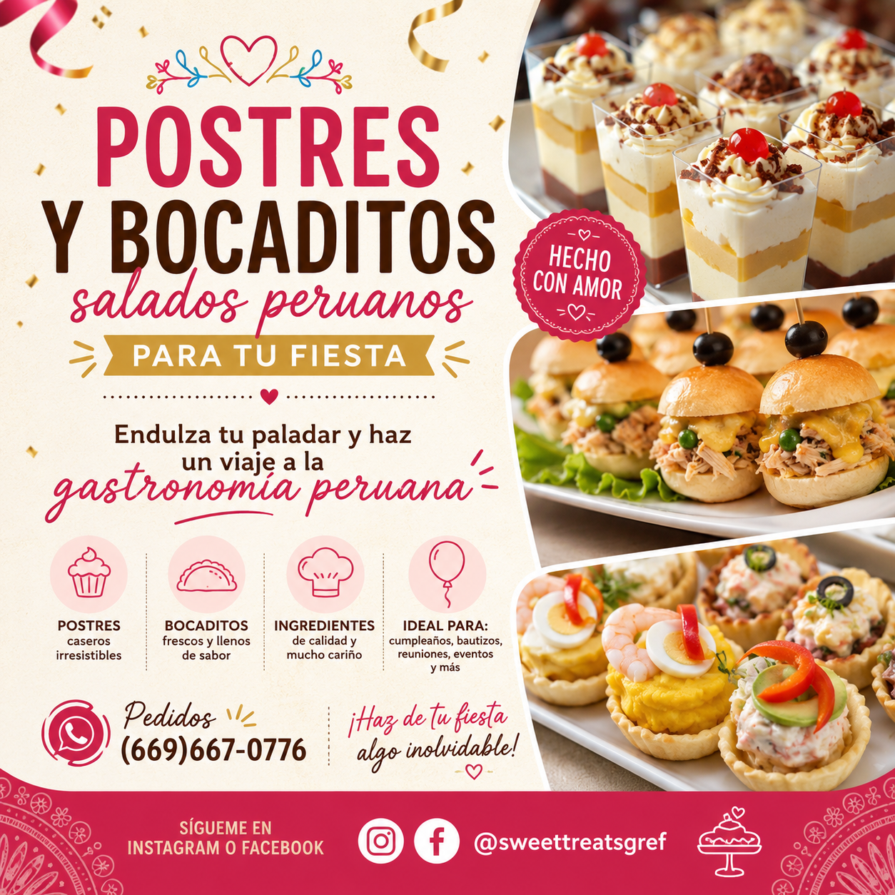 Peruvian Dessert Table/Cravings