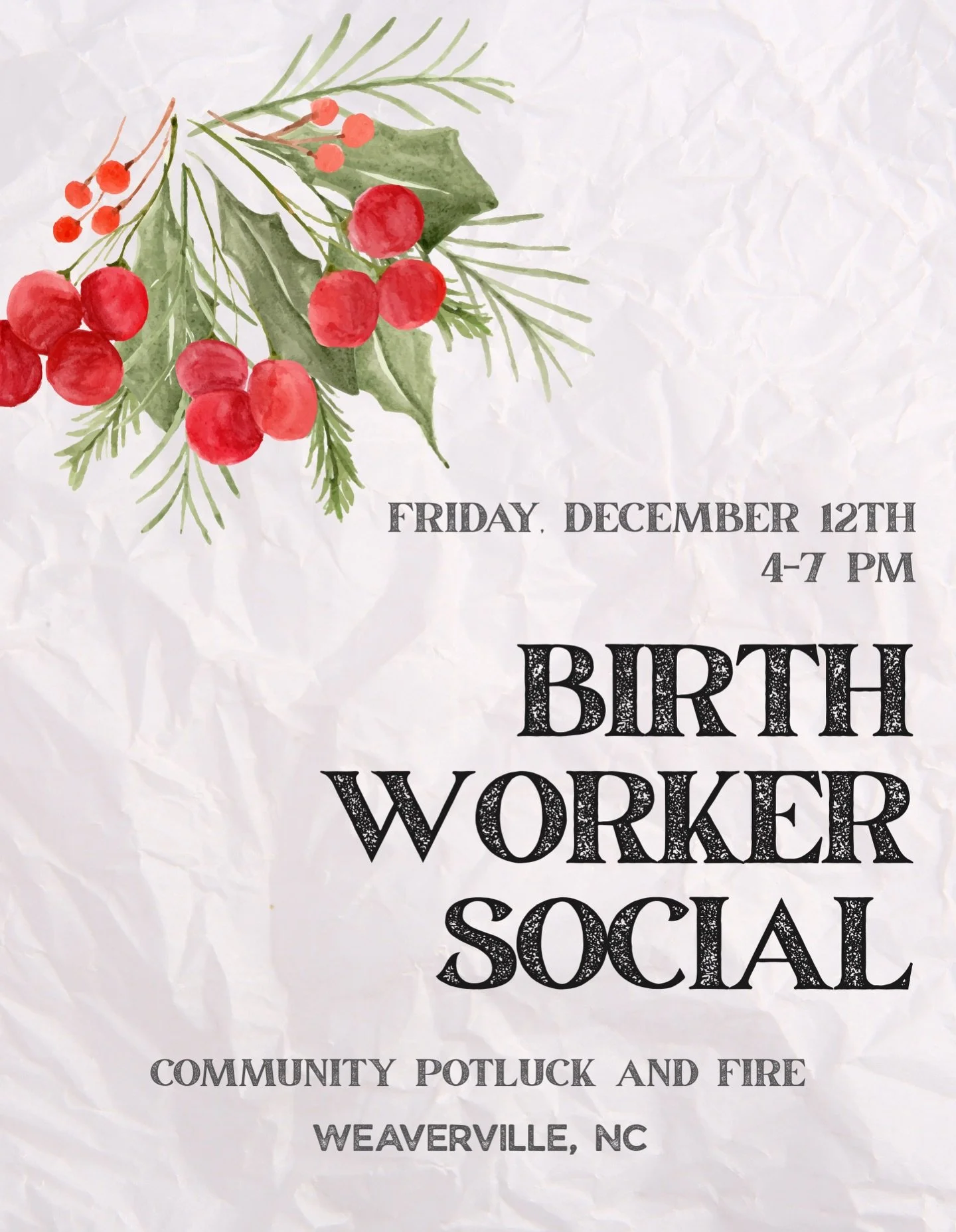 Hope to see you there!

DM for address