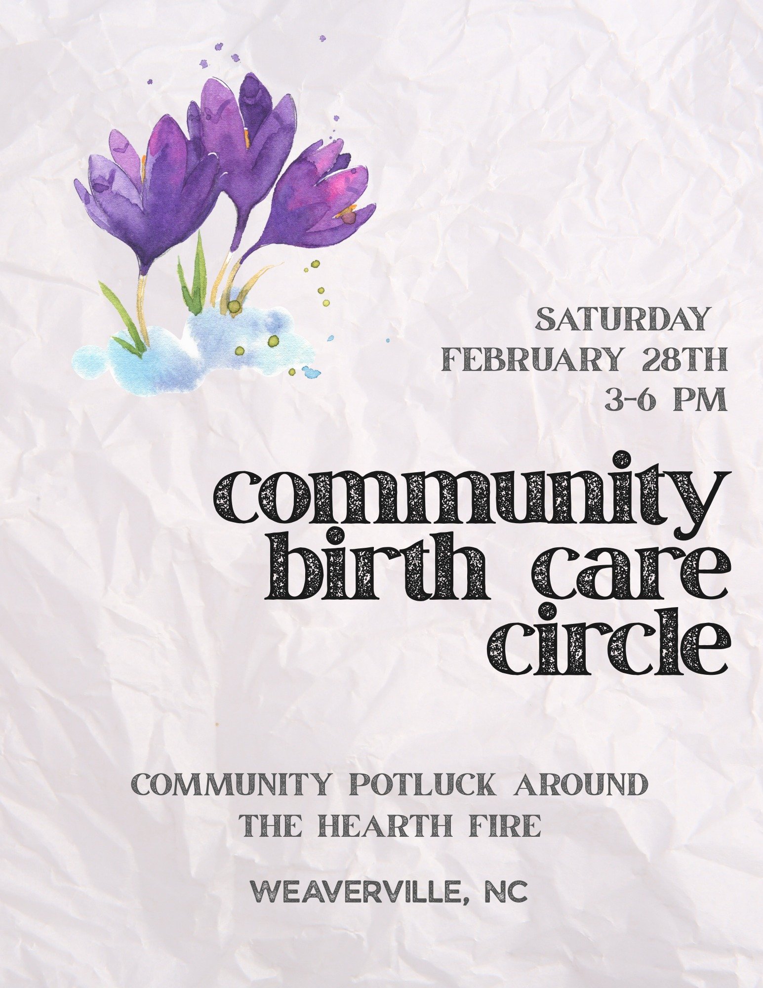 I am so excited to gather for another Community Birth Care Circle next weekend!

Come join us for a nourishing potluck and ceremonial fire as we connect to what community birth care means for each of us. There will be a chance to share about your off