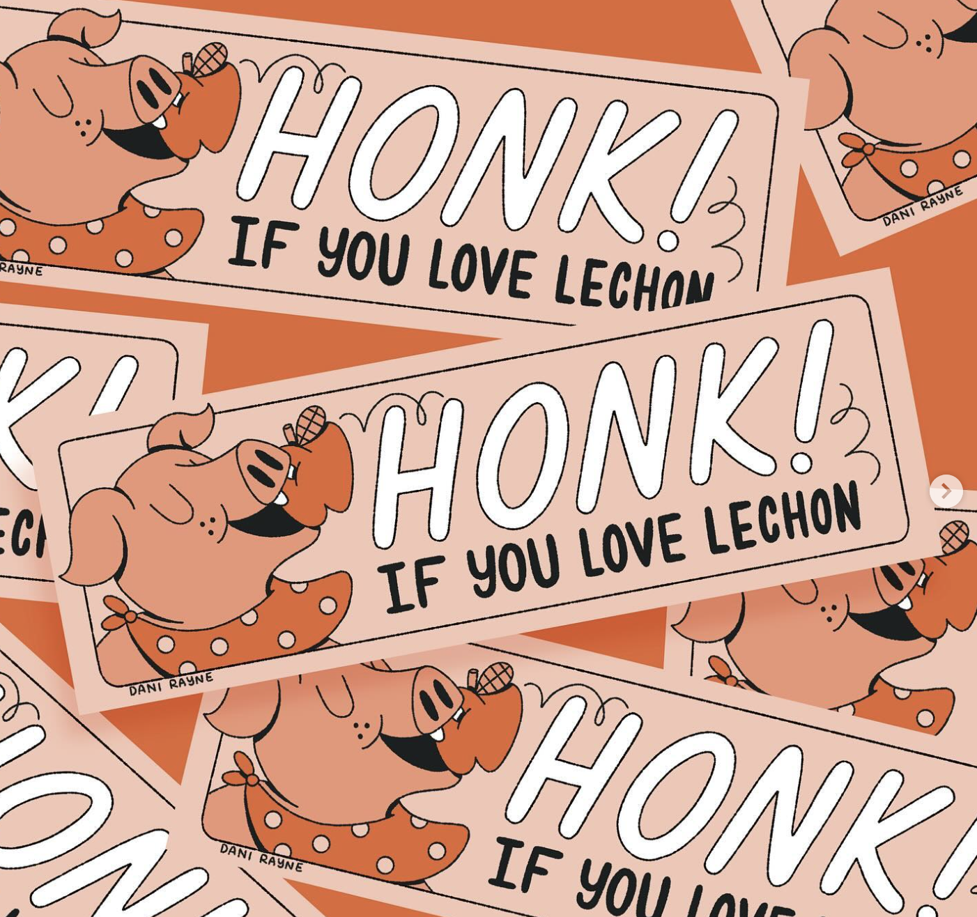 Honk if you love Lechon Bumper Sticker