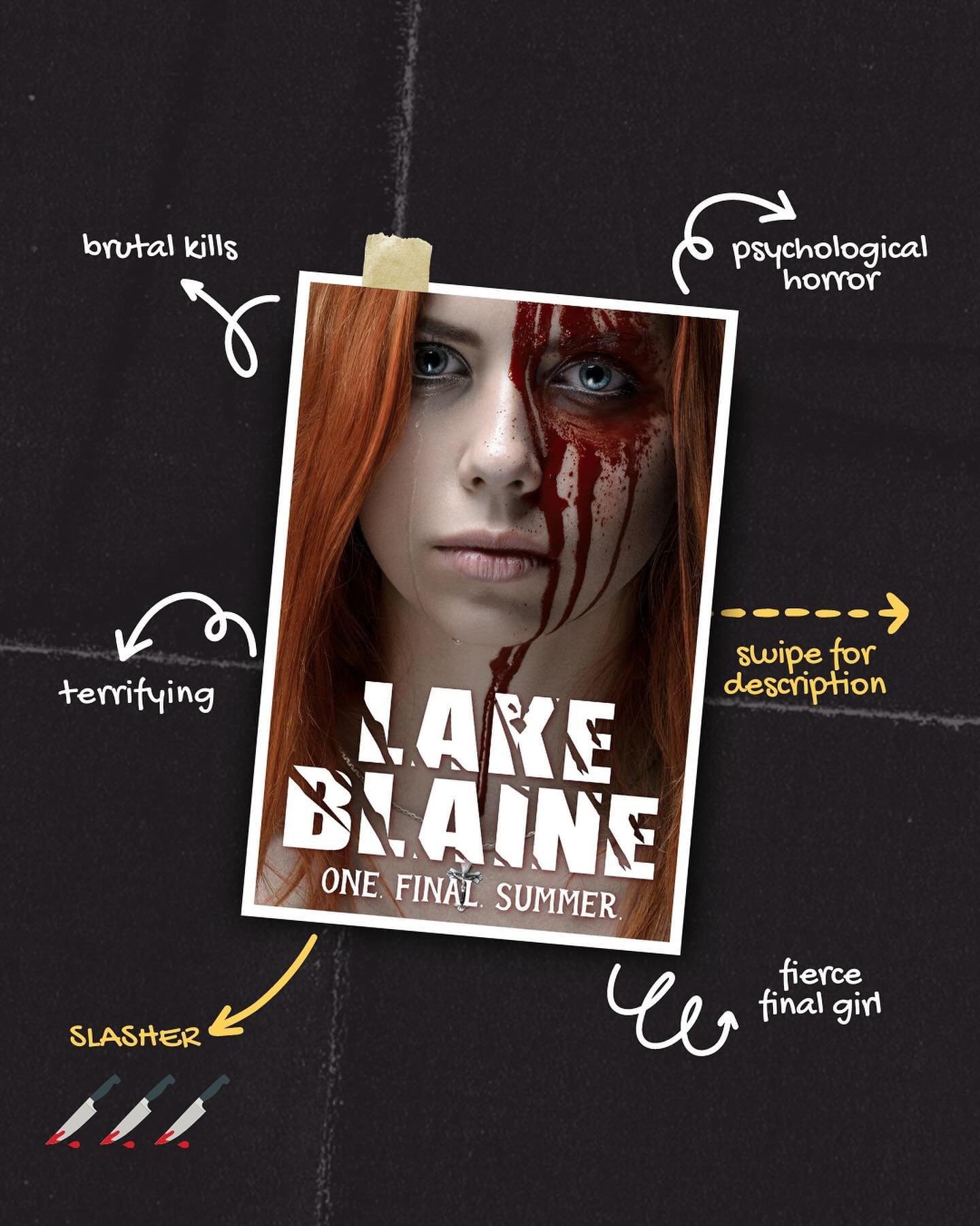 I've been creating a pitch deck for Lake Blaine the past few days, and it reminds me just how much I love this screenplay! I sat on it for long enough and I'm thrilled to be sending it out into the world now. 🤞🏻🤞🏻🤞🏻

Creating some fun social im