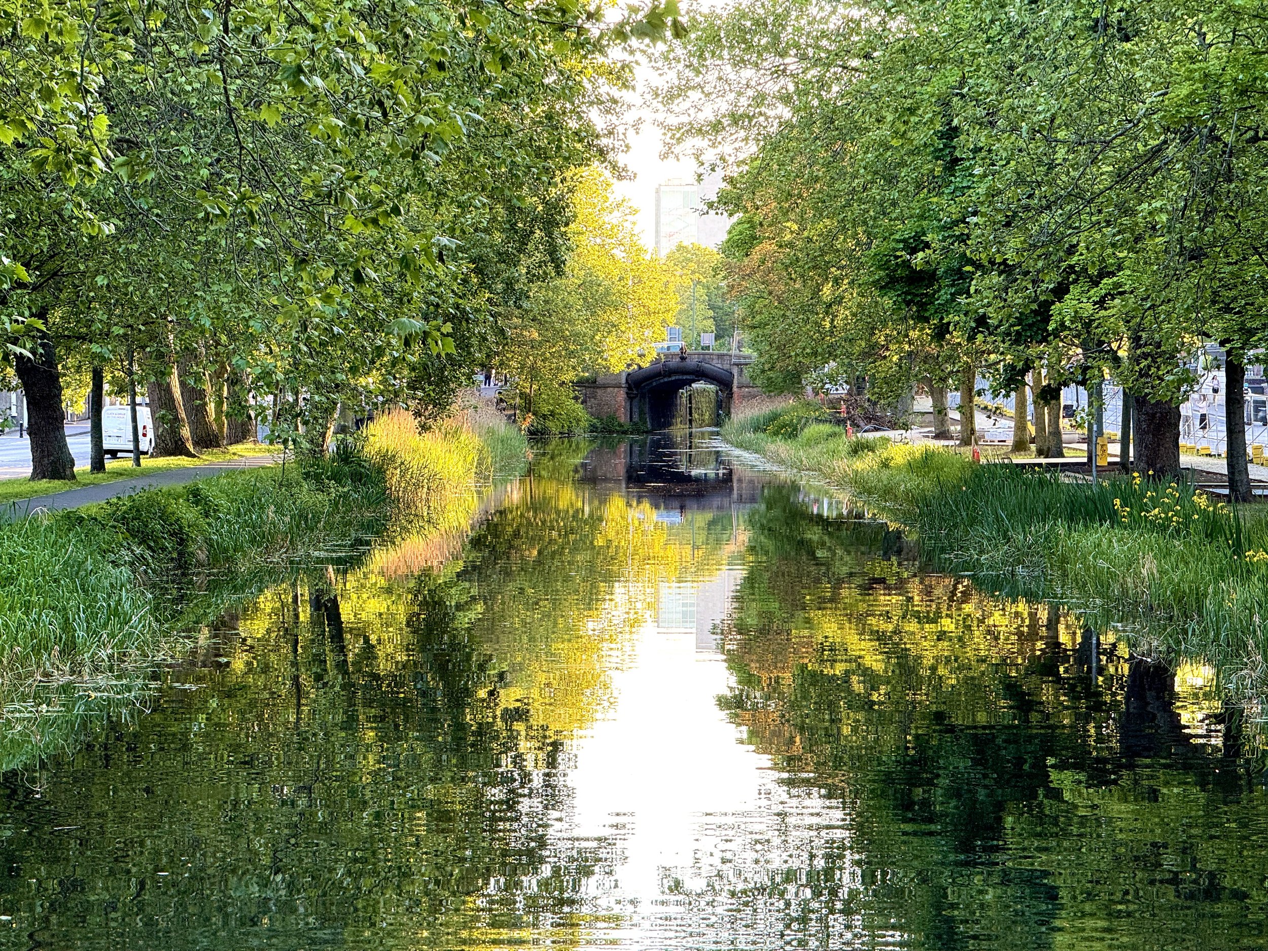 Canal in Dublin where Terri and I had our dinner cruise.