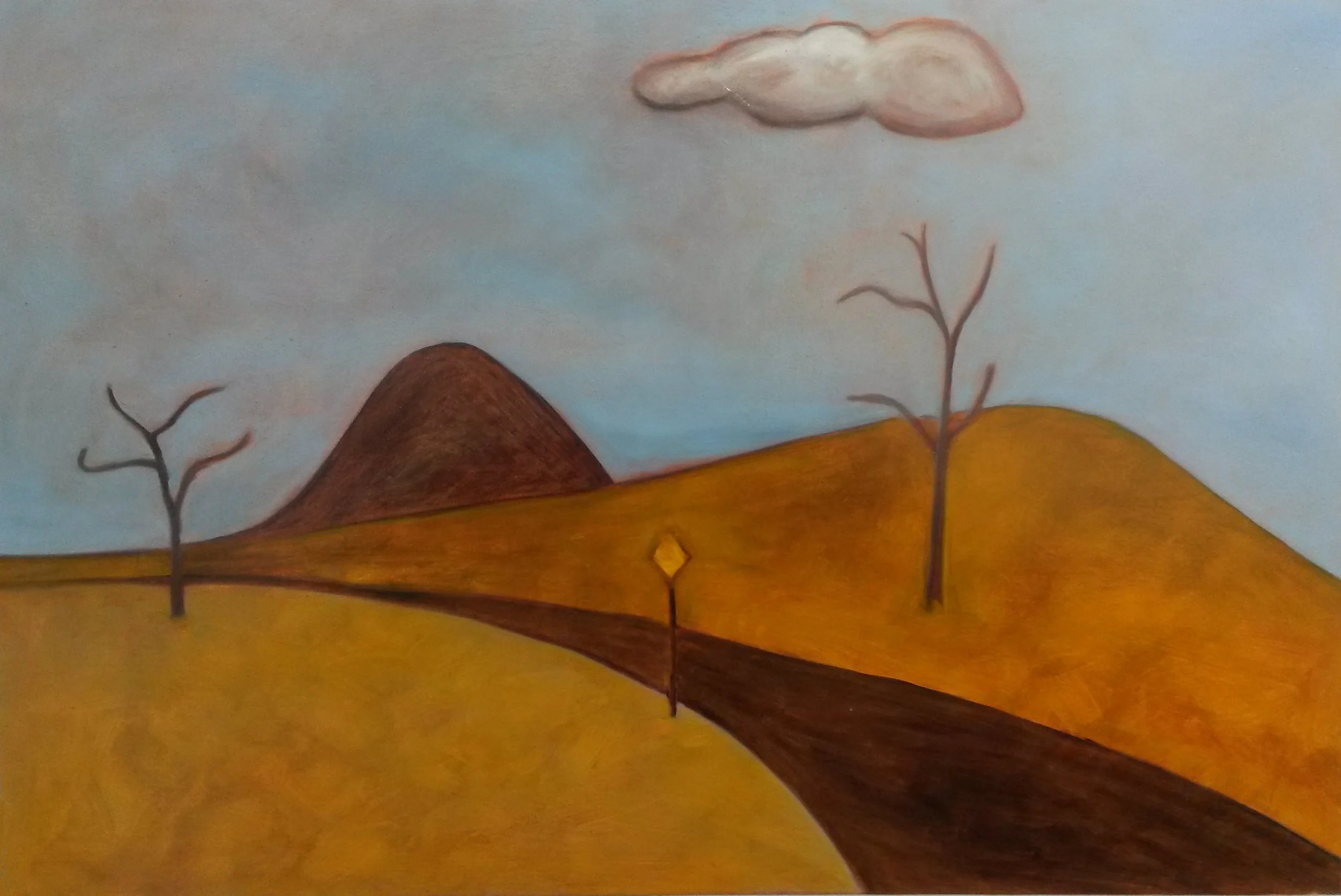 Road to Bylong 2016, 61.5 x 91cm