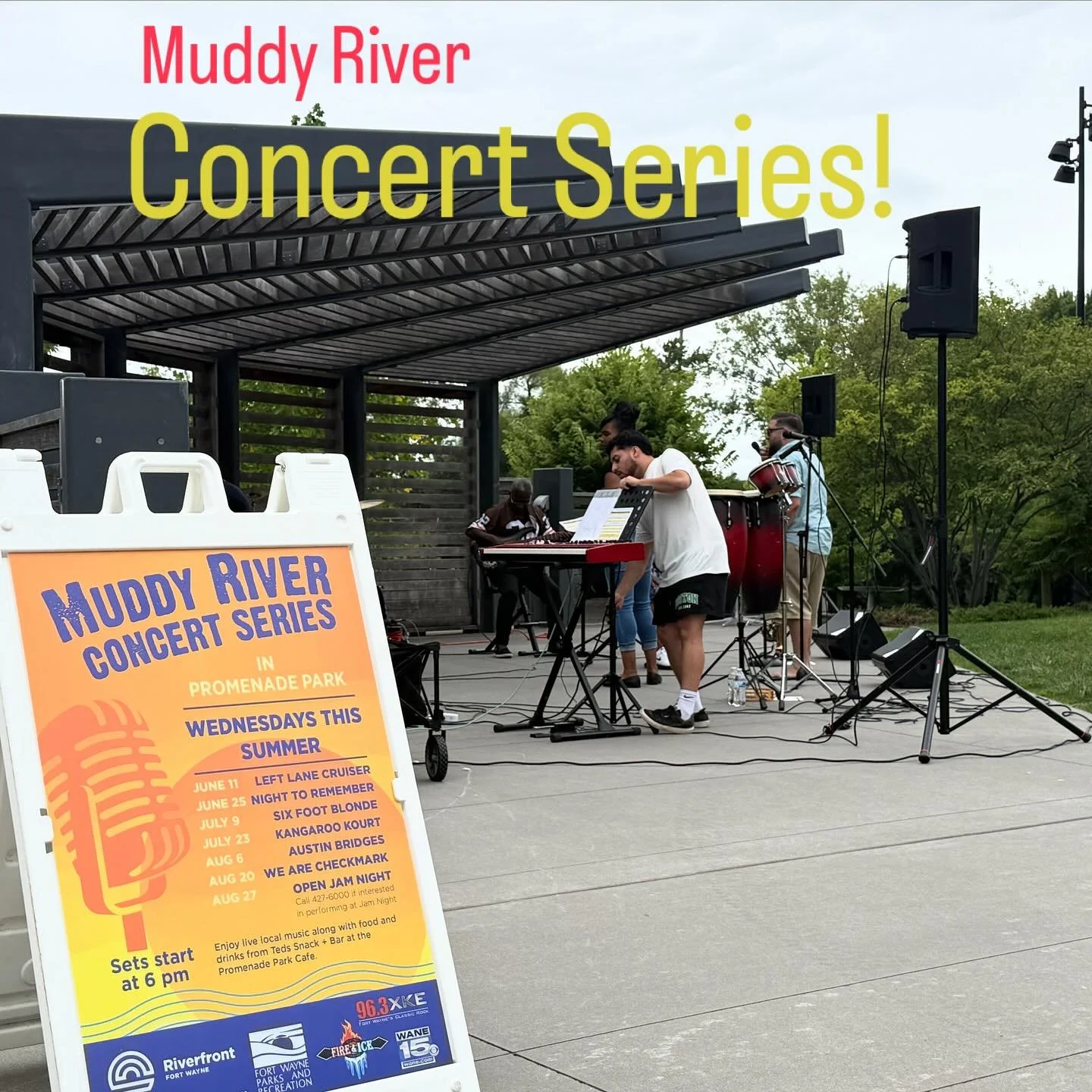 The weather has cooled off and they are getting set up for the Wednesday concert series!
Head over to the park and grab a bite to eat from the snack bar and a cold beverage and a #DORA Cup!
#dtfw #teds #snackbar #promenade #park #fortwayne