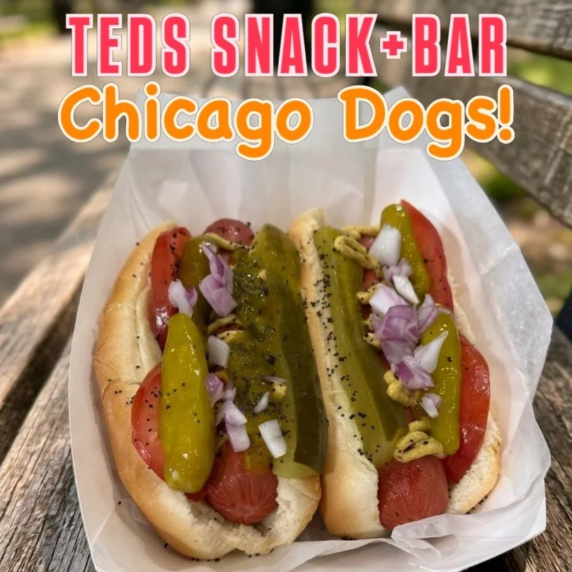 Need a bite while at PROMENADE PARK? Stop by TEDS SNACK+BAR for a tasty Chicago Dog!

#chicagodog #dtfw #park #snackbar #fortwayne