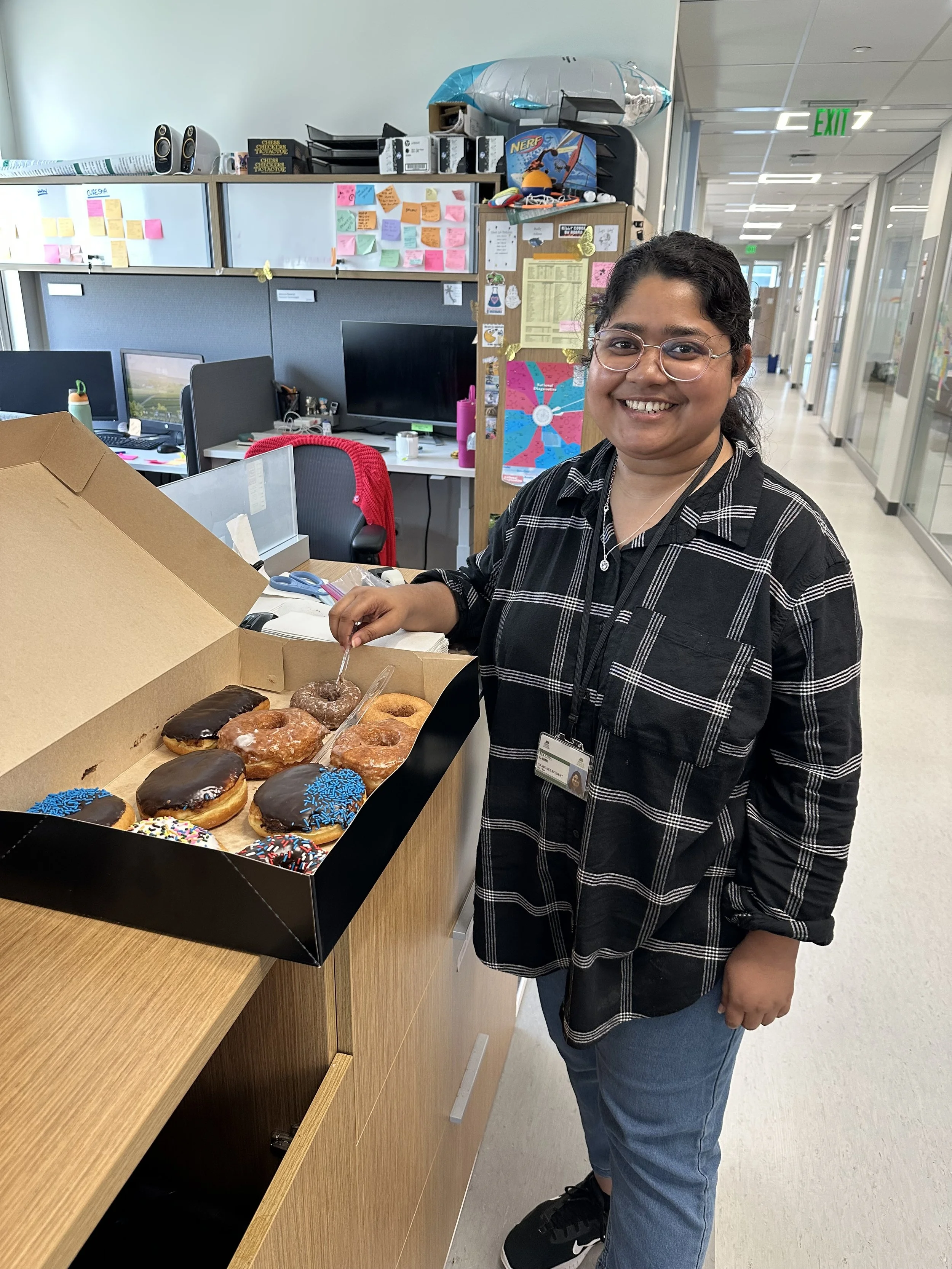 Maliha's b-day donuts