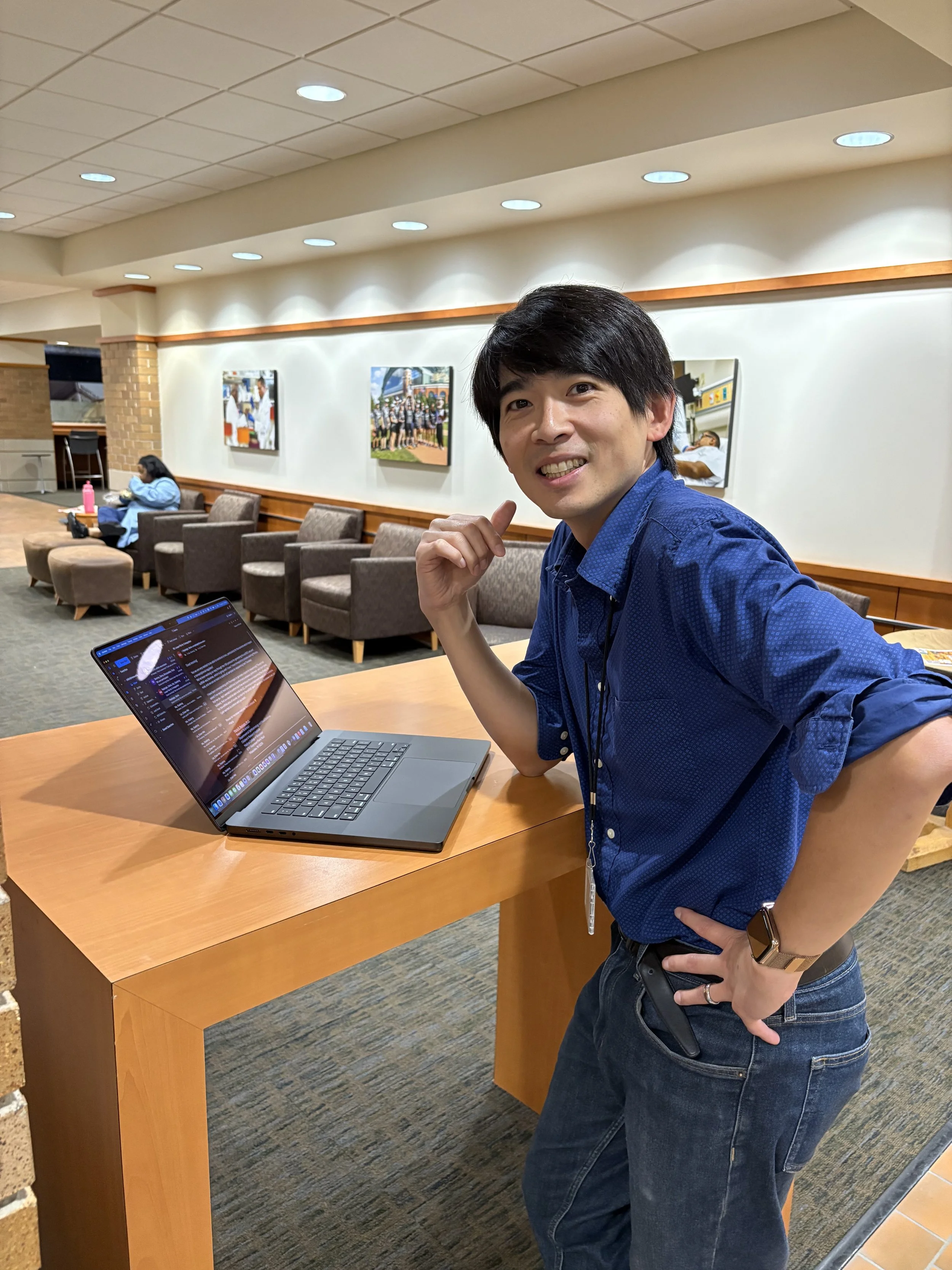 master bioinformatician/statistician Masaki doing his thing