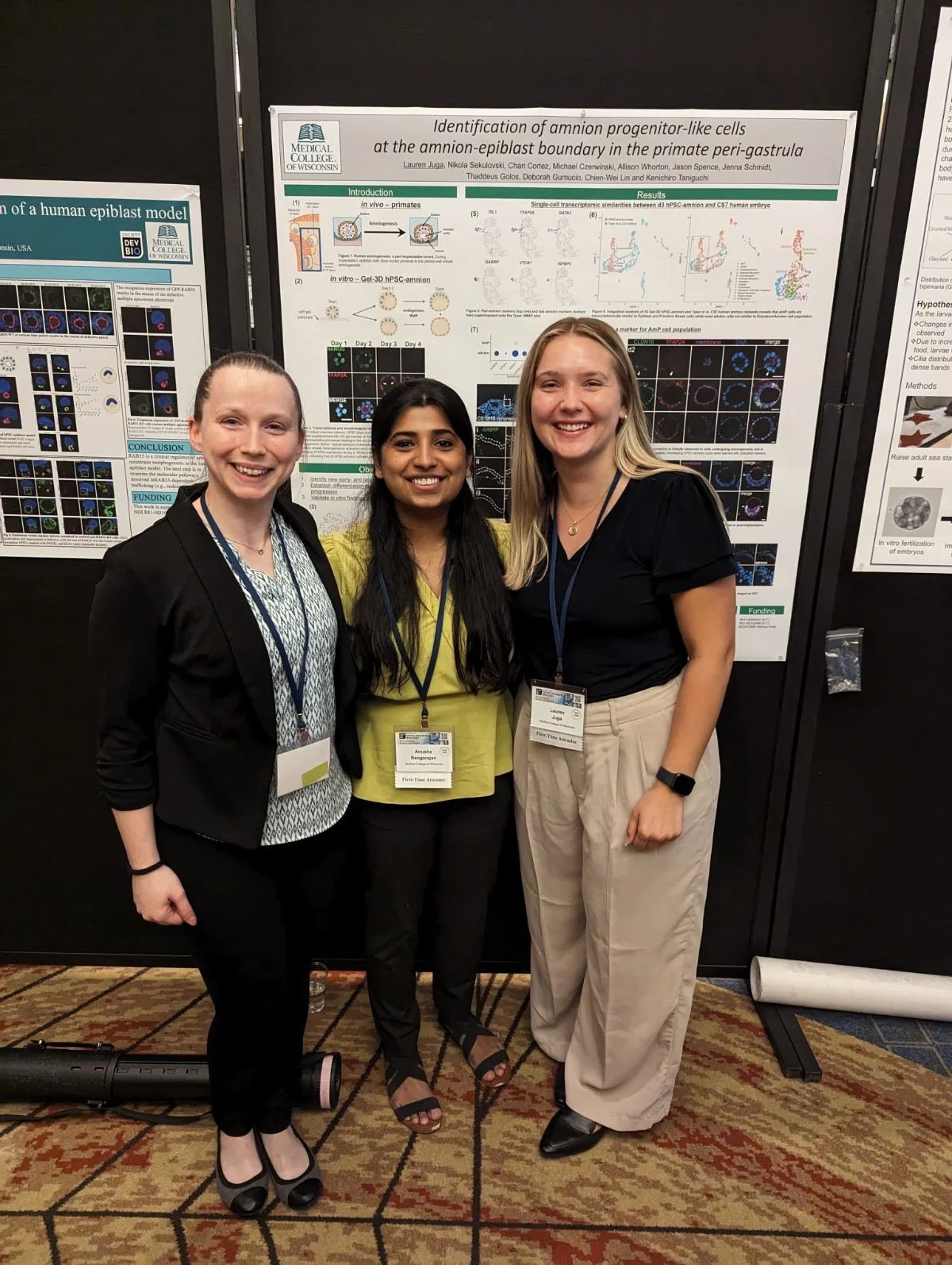 Amber, Anusha, and Lauren at SDB 2023 in Chicago