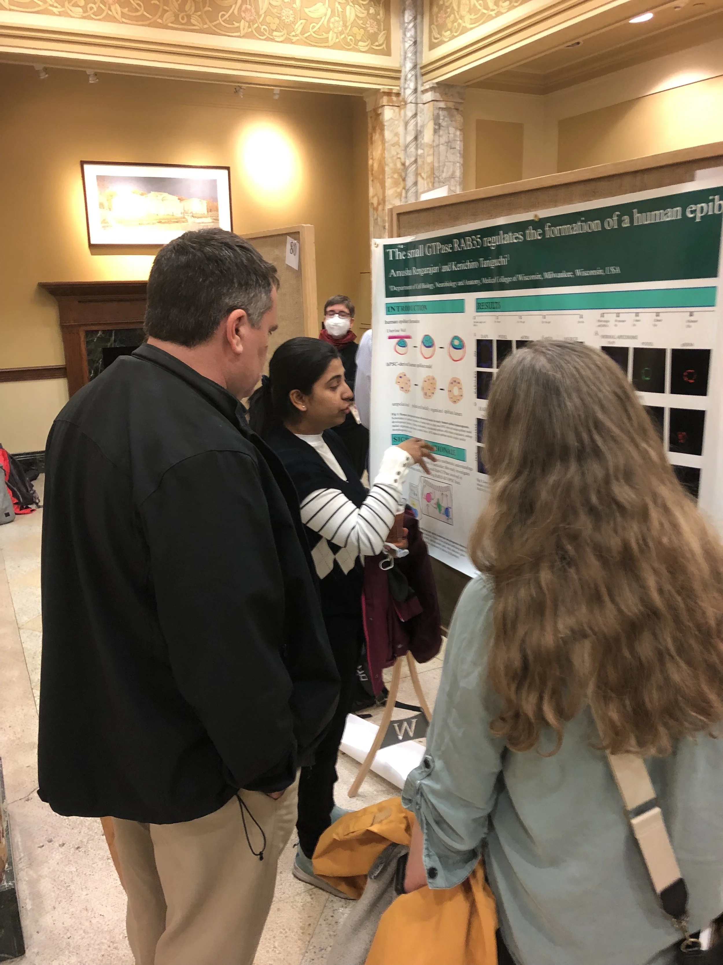Midwest regional SDB meeting 2022 in Madison, WI - Anusha presenting her RAB35 project