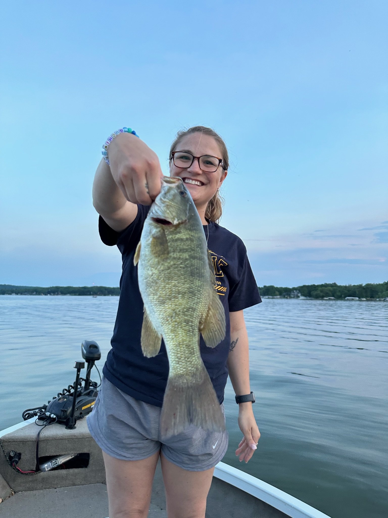 Spring Fishing Trip 2023 - Jenna and small mouth bass