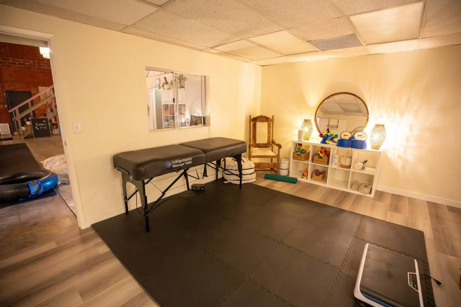 Spacious pediatric therapy area with sensory equipment at Wetherbee Pediatric Therapy