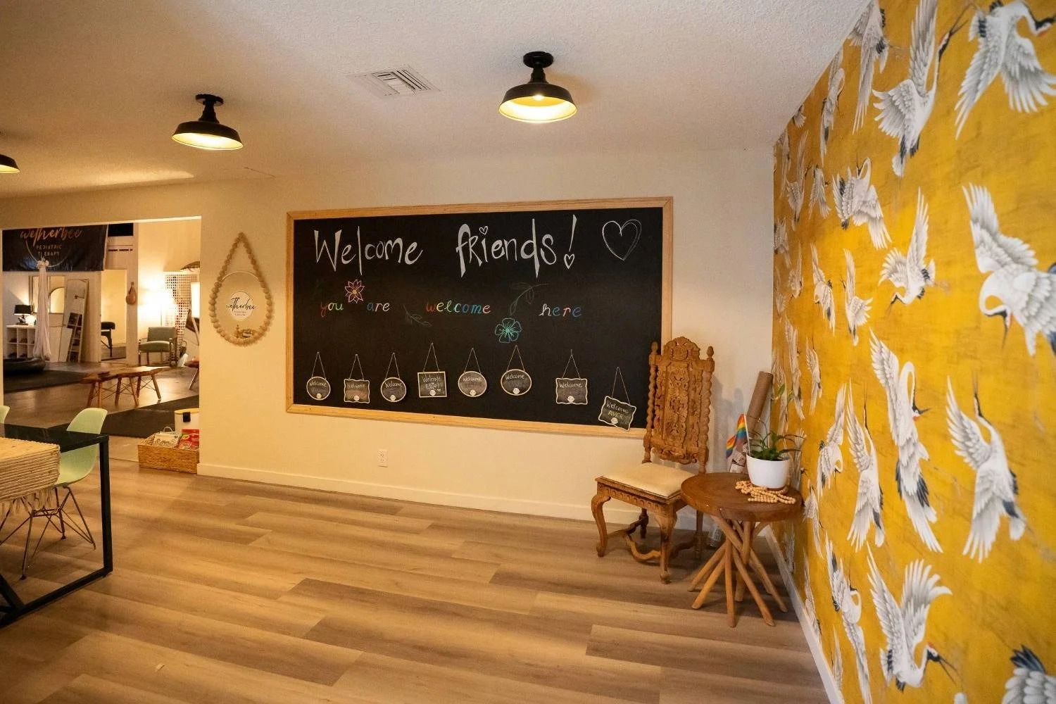Welcoming area at Wetherbee Pediatric Therapy's North Hollywood clinic.