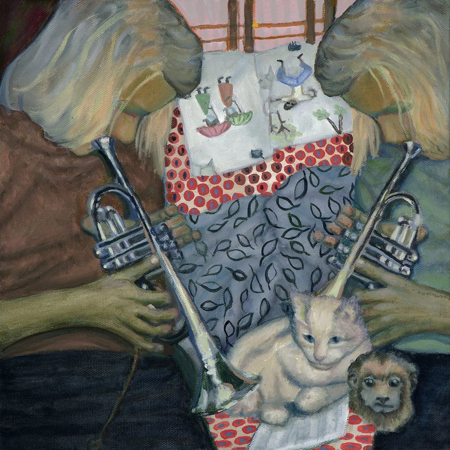 Dinah, oil on canvas, 12 x 12 inches