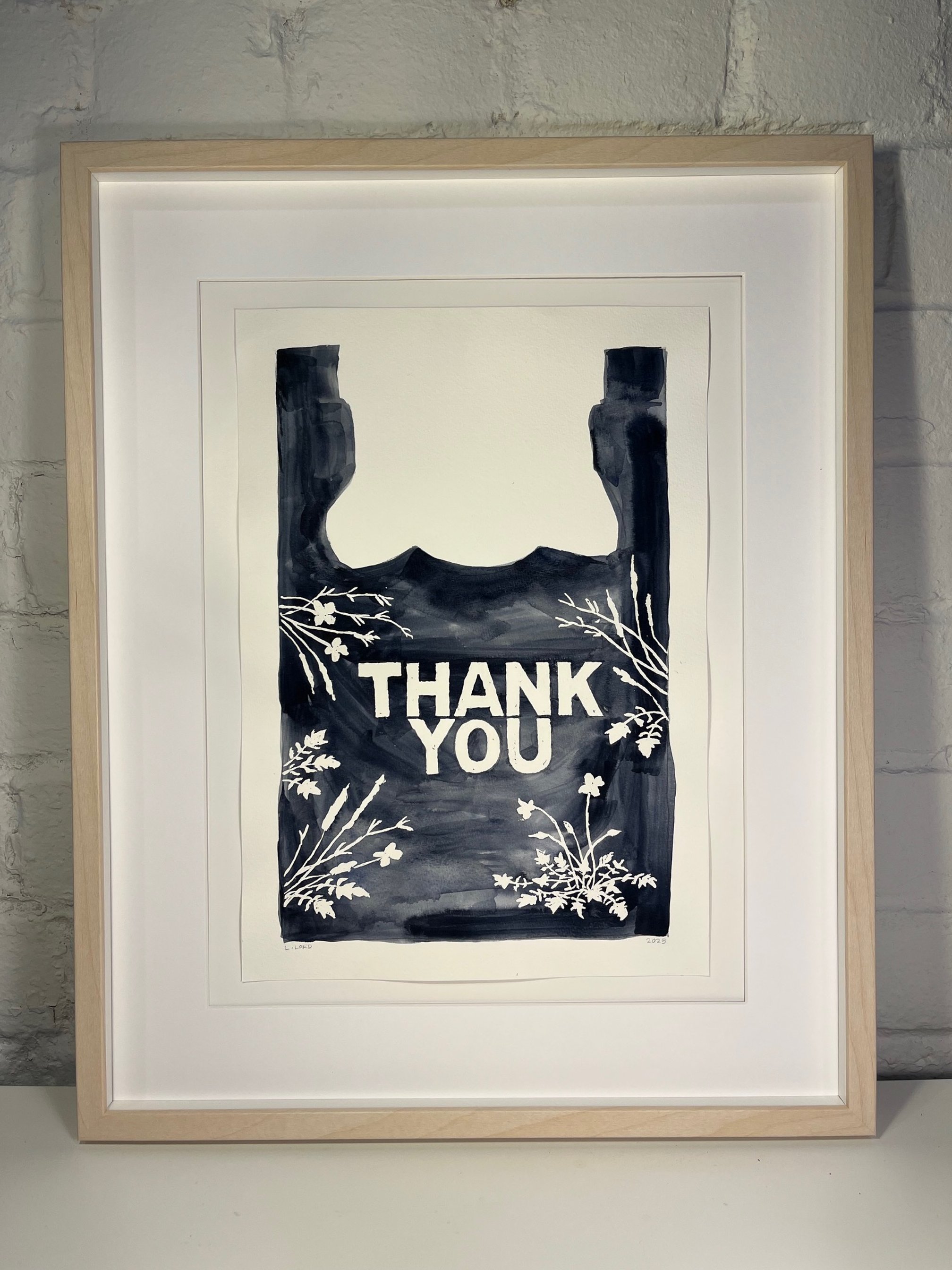 Endangered in Indiana: Michaux's Levenworthia, 2023 | watercolor on paper (20" x 16" framed) - SOLD